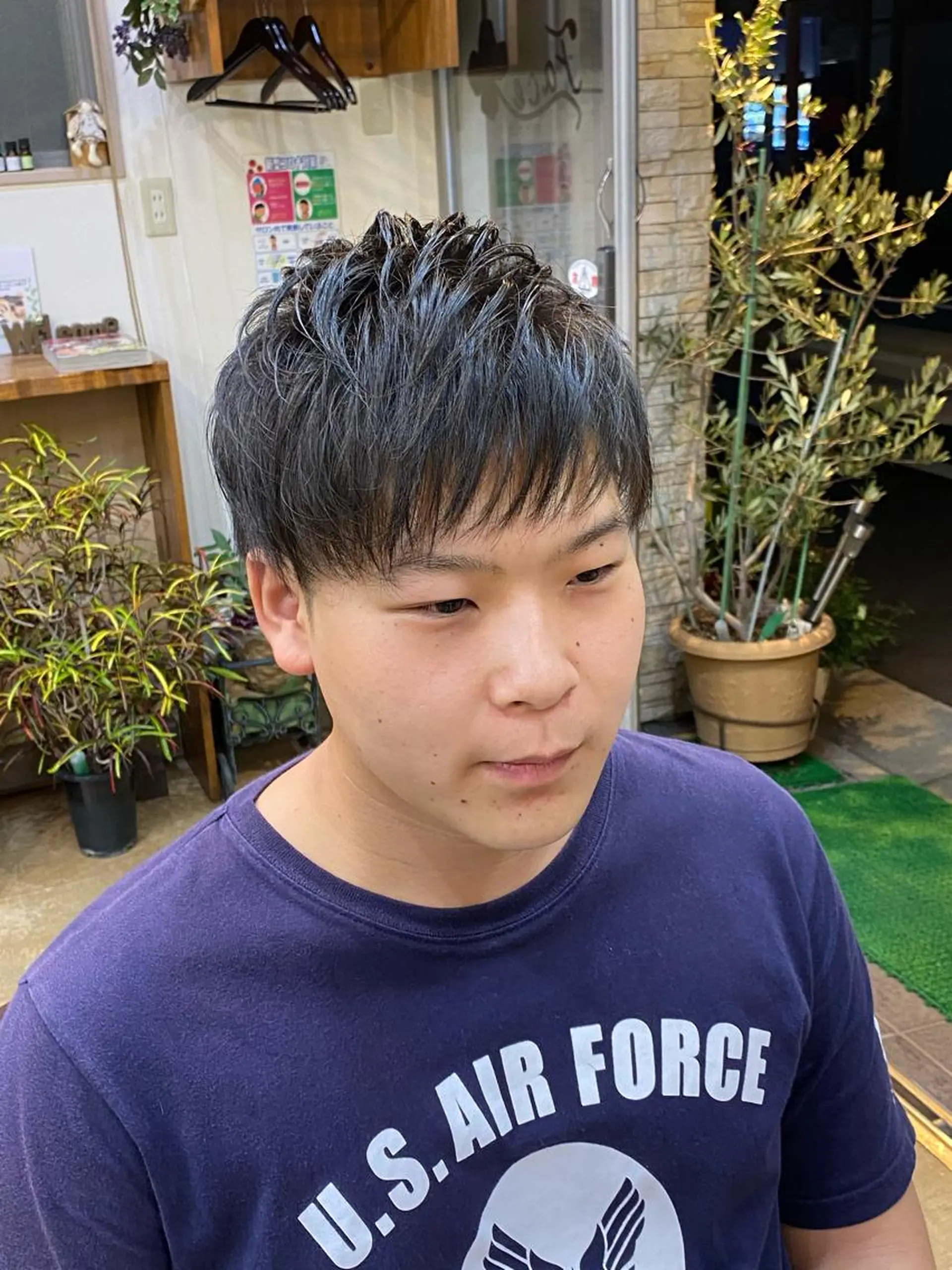 ショート メンズ 浅見 天翔のヘアスタイル