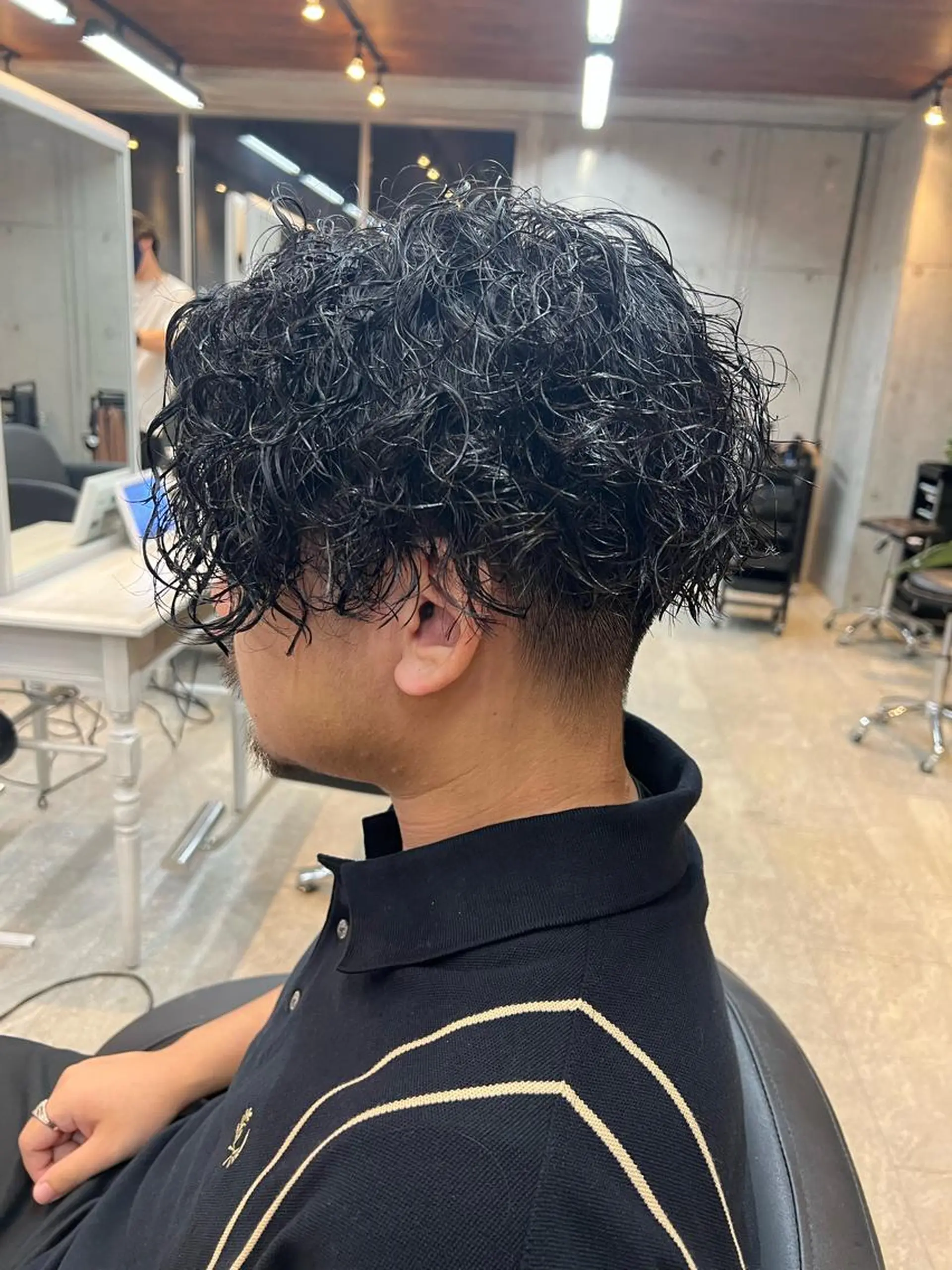 パーマ メンズ カット パーマ ⭕️メンズパーマ⭕️ 山口　裕太郎のヘアスタイル