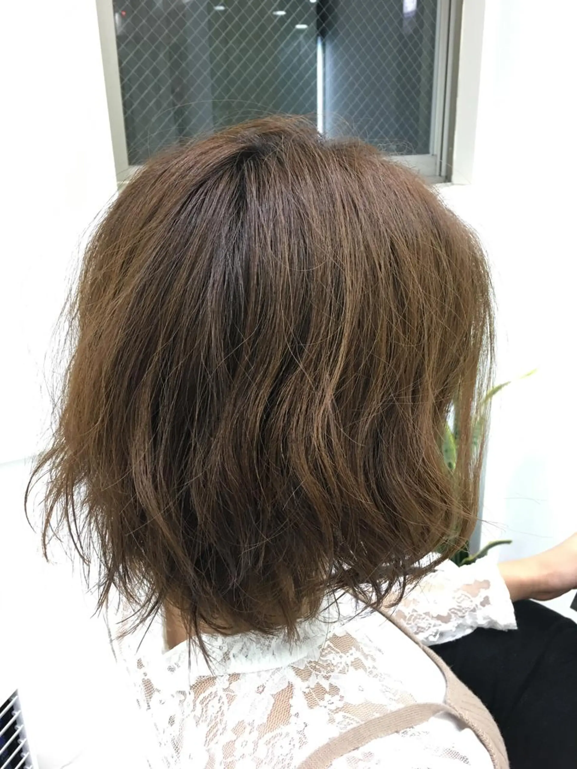 ミディアム カラー パーマ ニュアンスパーマ 佐藤 祥太のヘアスタイル