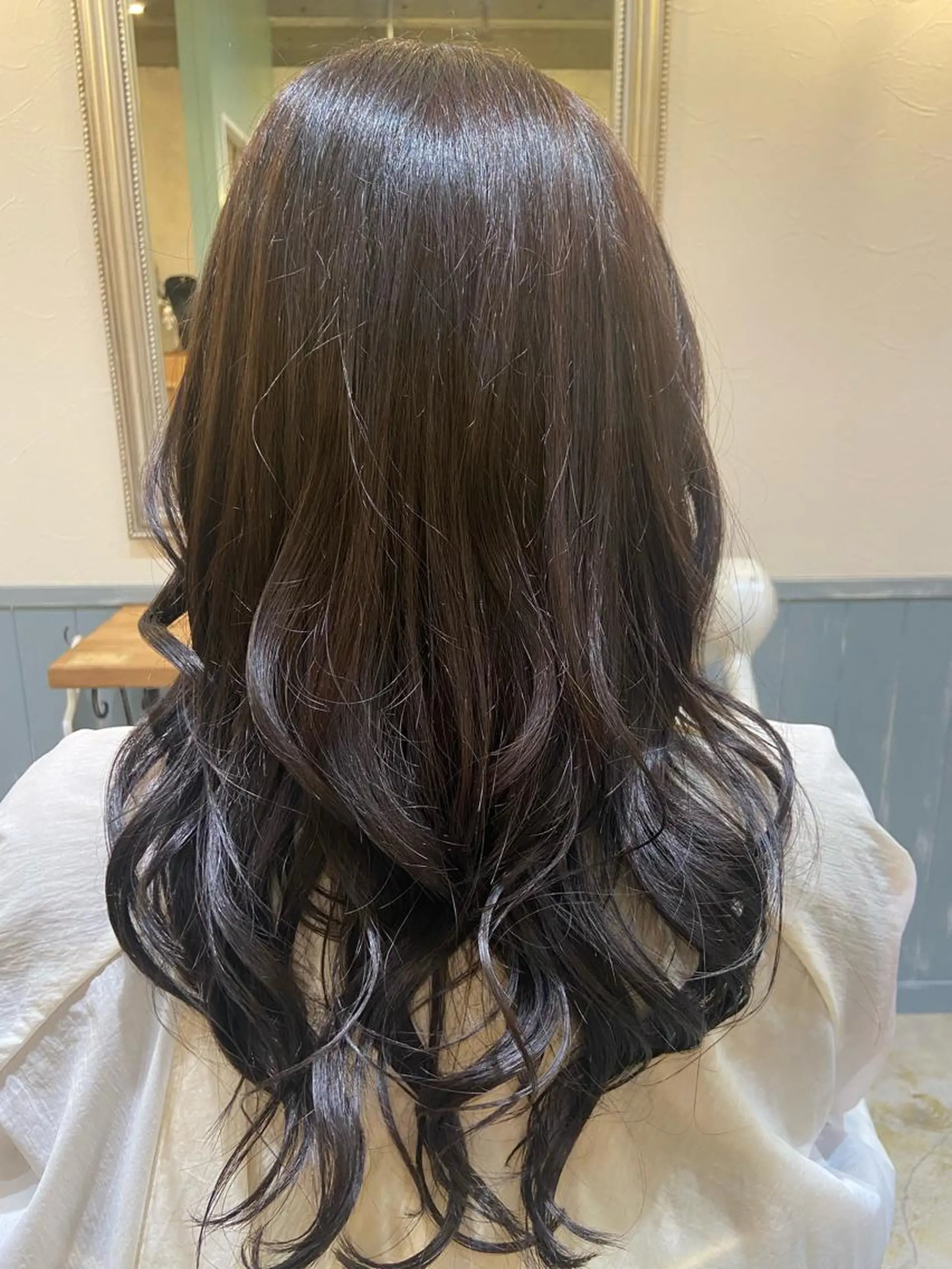 ロング チョコレートブラウン ヘアカラー key5階 イソムラのヘアスタイル