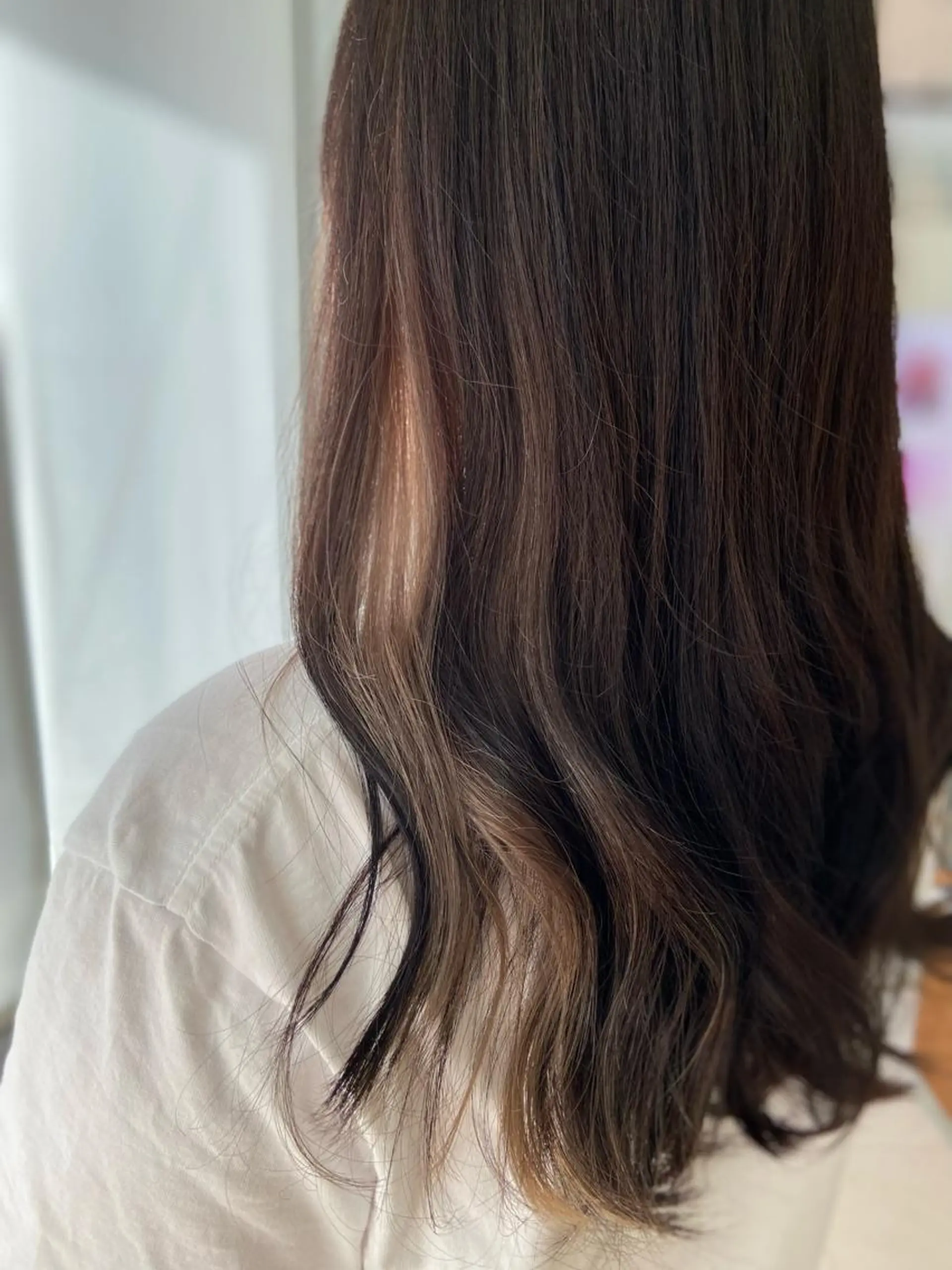 ロング カラー イヤリングカラー ヘアカラー 菊地 美憂のヘアスタイル