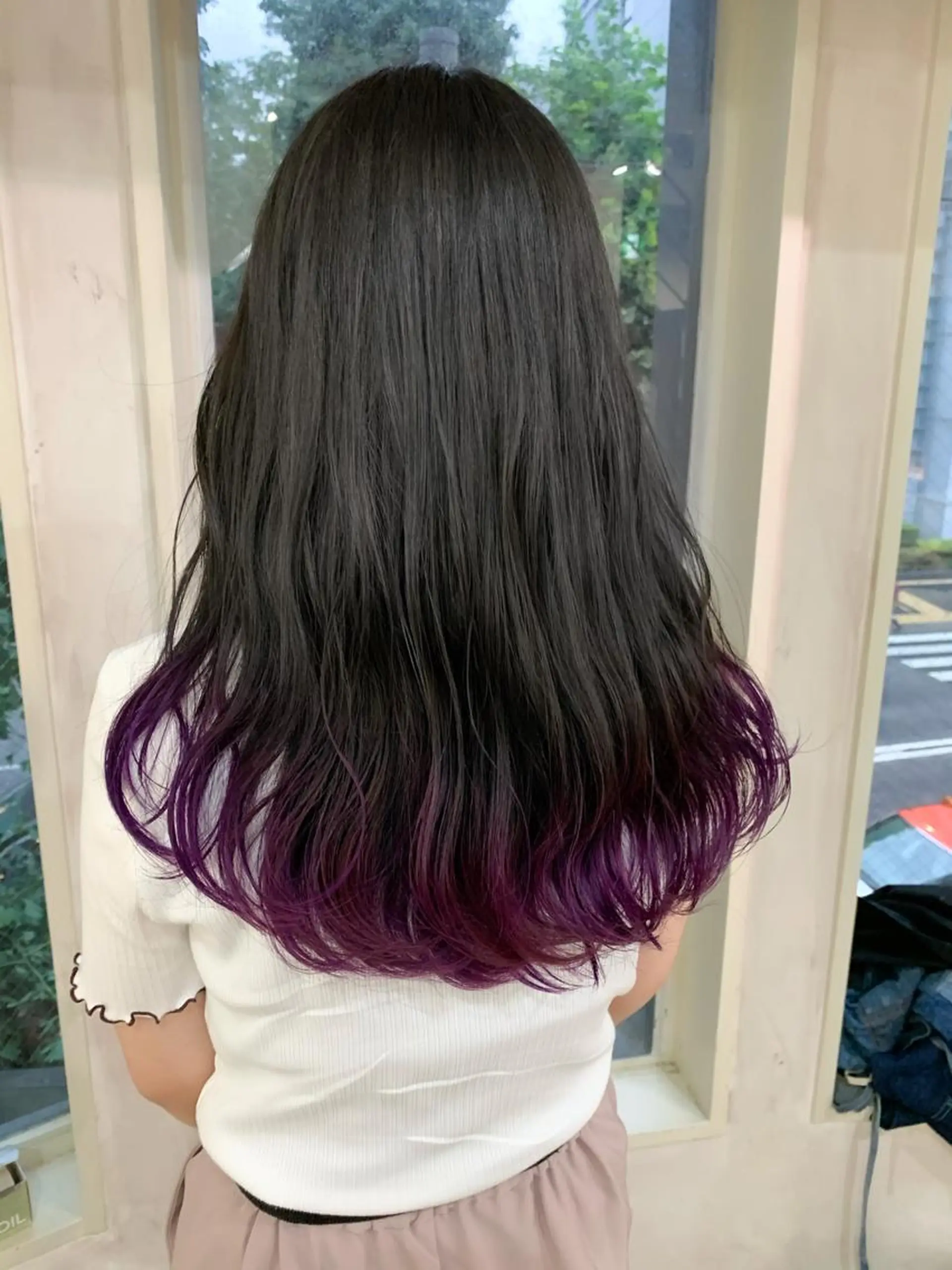 ロング カラー バイオレットカラー ヘアカラー トリートメント 透明感カラー特化型 NAOKIのヘアスタイル