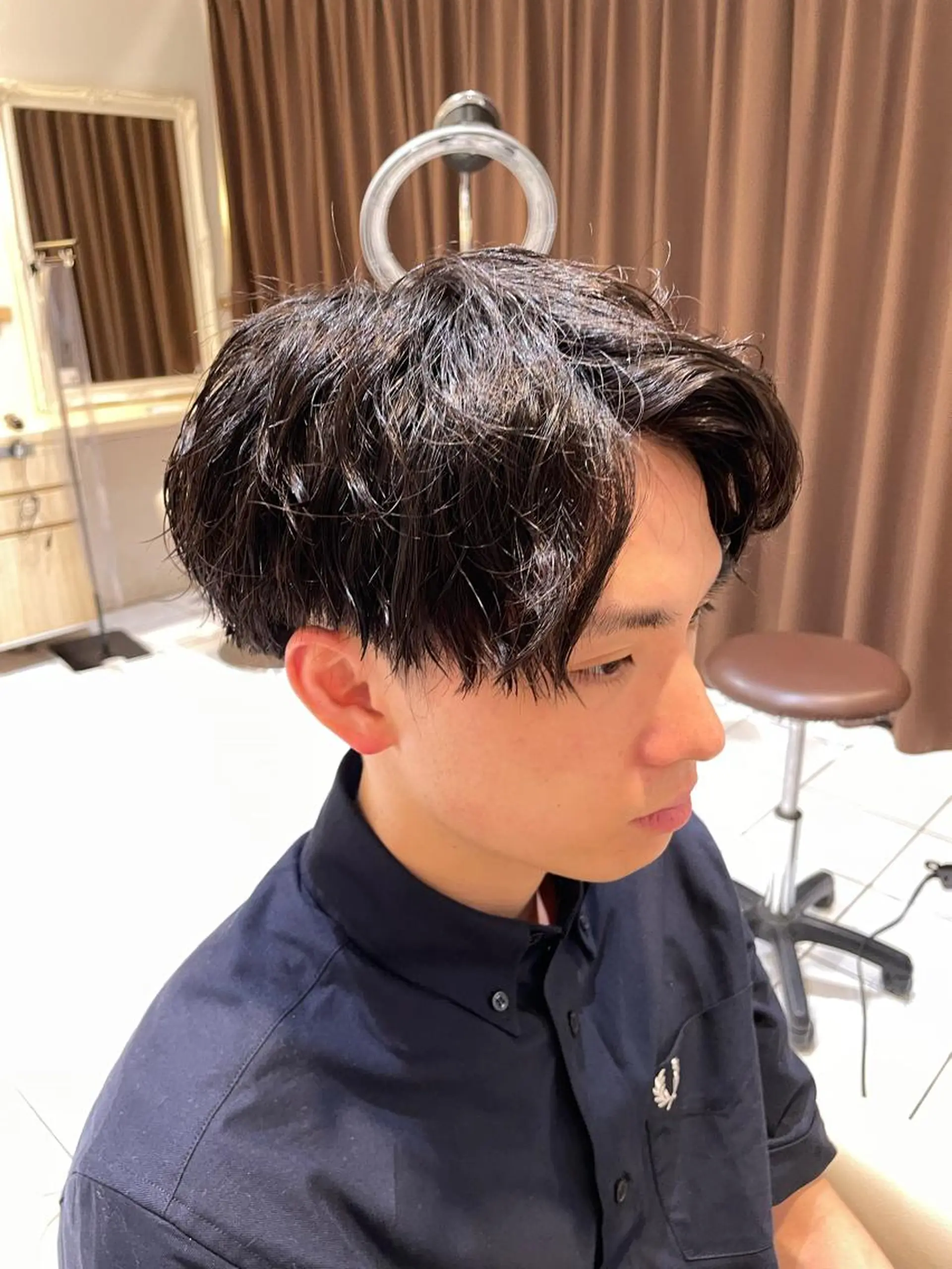 メンズ カット ✨パーマ×ハイトーン Futo✨のヘアスタイル