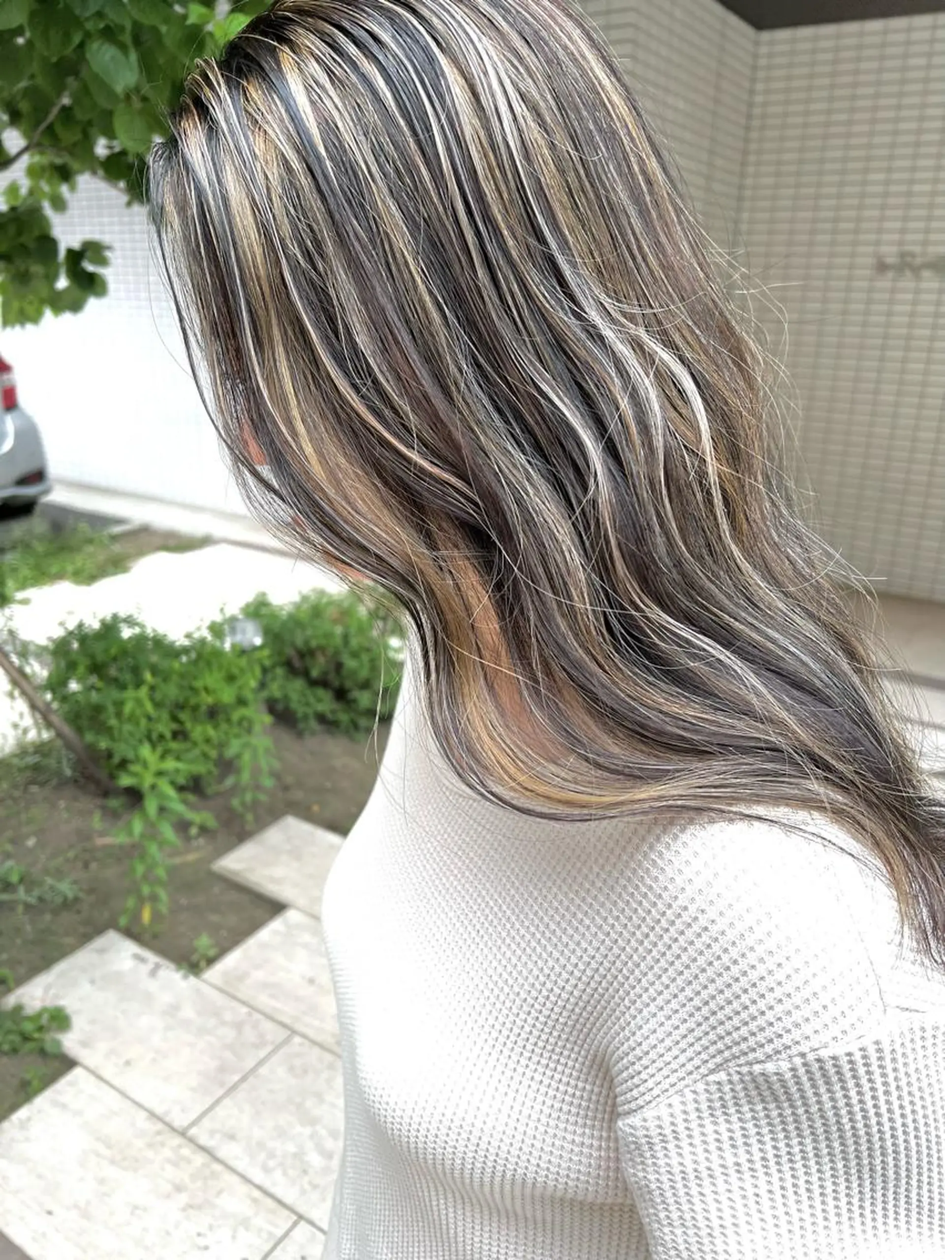 セミロング カラー ブリーチ ケアブリーチ ハイライトカラー ハイライト 💎透明感カラー特化 💎TAISEIのヘアスタイル