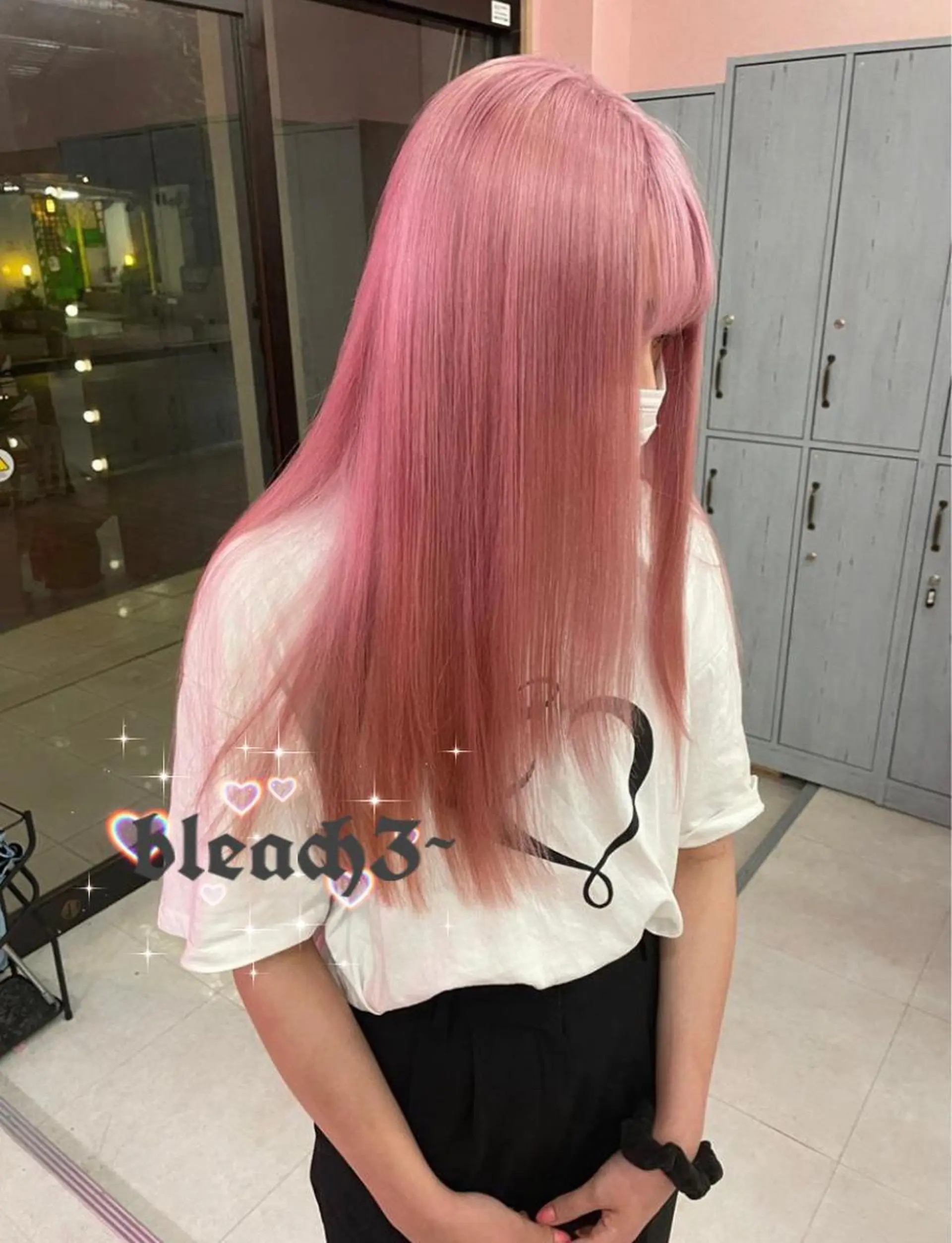 ロング ハイトーン×エクステ 💞くるみのヘアスタイル