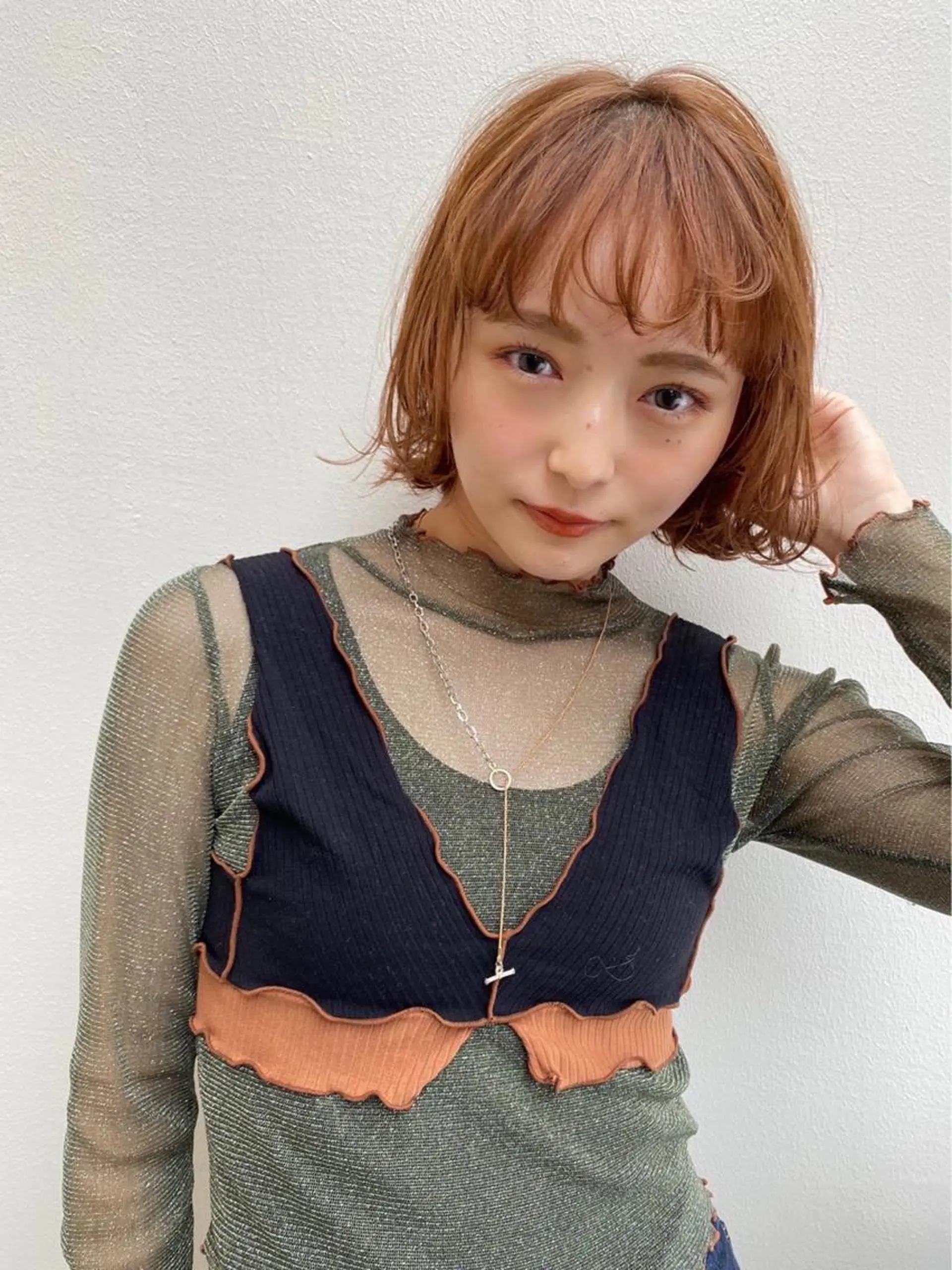 ショート カラー カット パーマ トリートメント ☁️透明感カラー☁️ Reikaのヘアスタイル