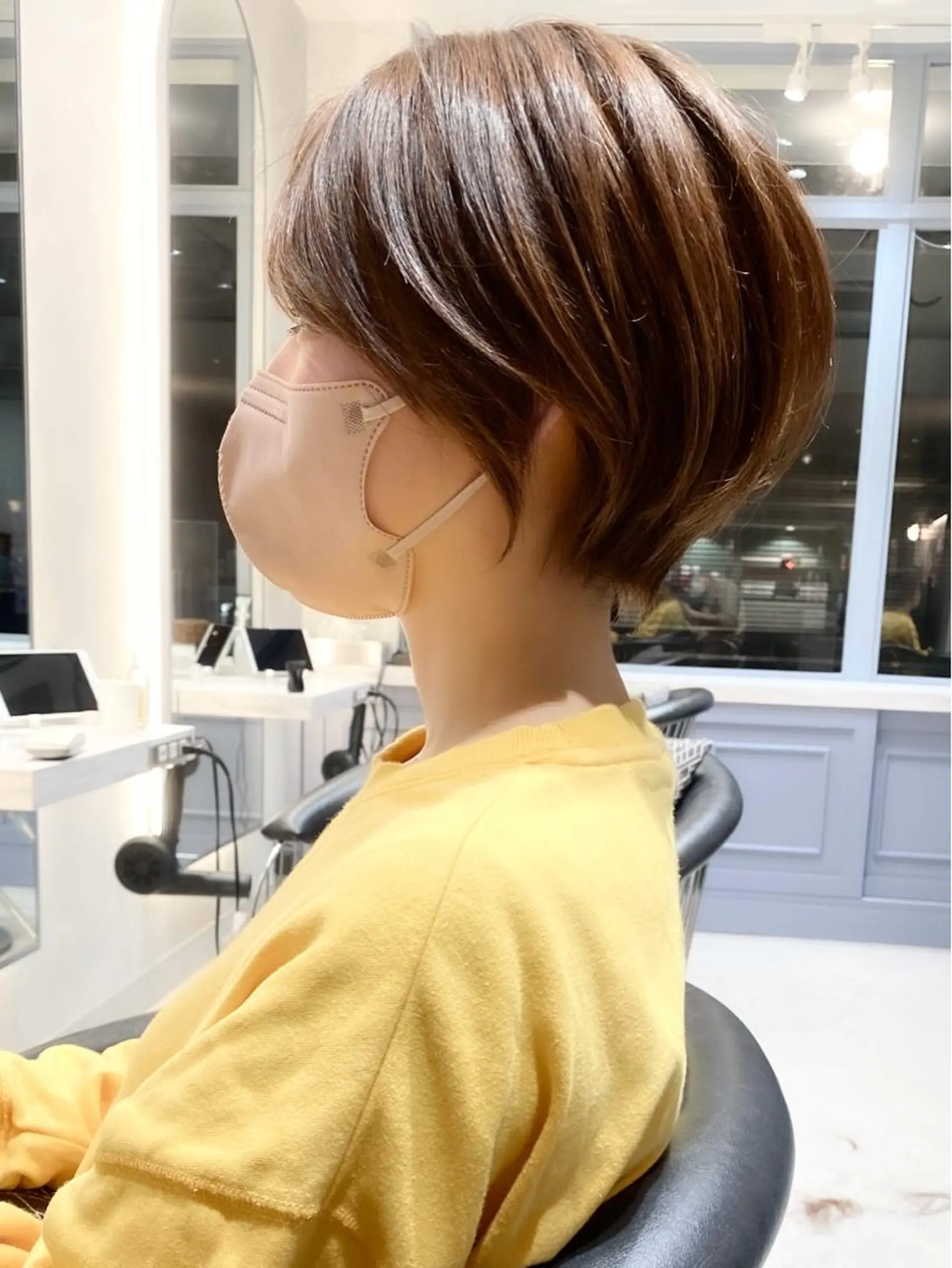 ショート カラー ショートボブ ボブ ショートヘア カット トリートメント ショート ショートボブ斉藤航人のヘアスタイル