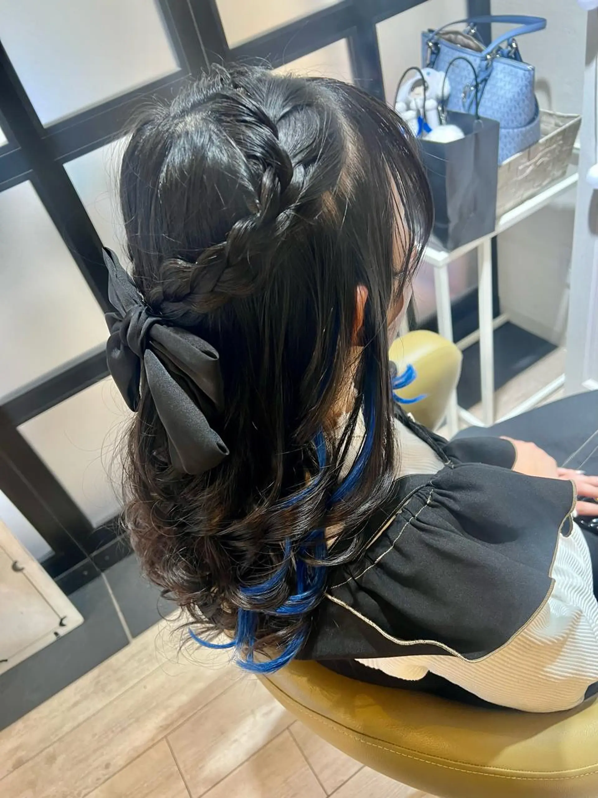 ロング ヘアアレンジ ハーフアップ 人見知りさんでも安心 奥田 里佳子のヘアスタイル