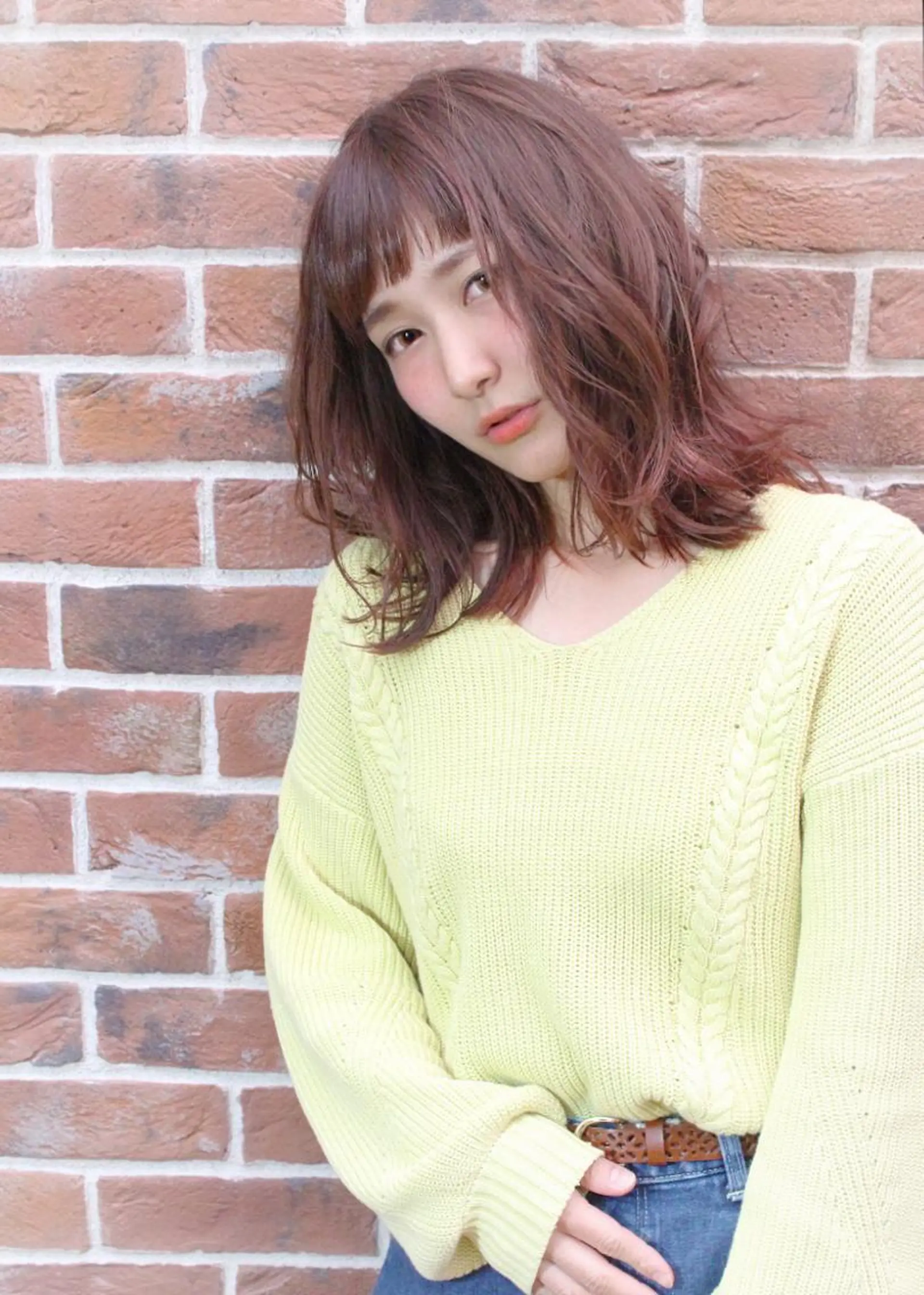 ミディアム カラー パーマ 🤲ヘッドスパ🤲 たにぐち✂️あつしのヘアスタイル
