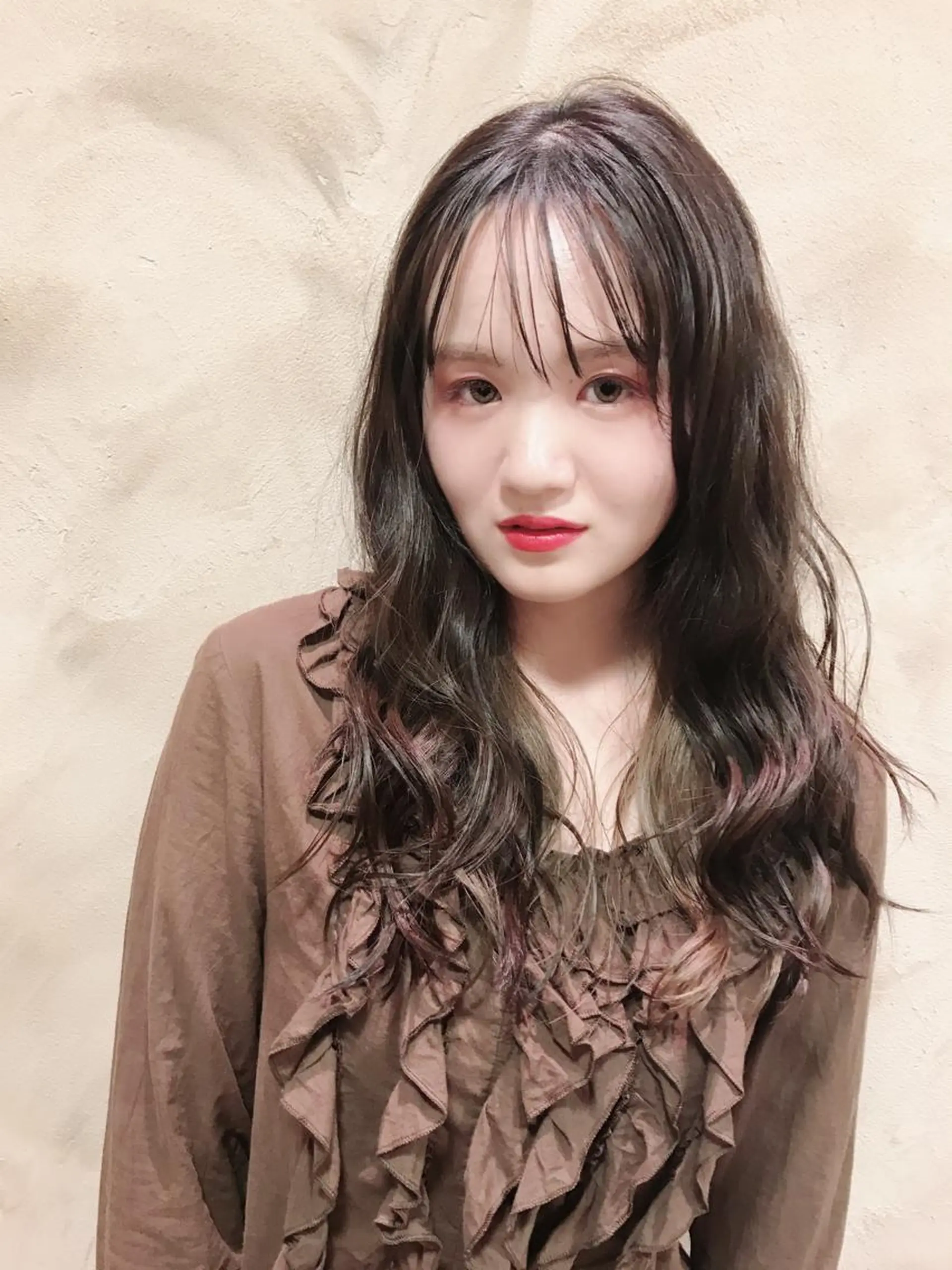 セミロング カラー パーマ ヘアアレンジ 🐮牛島 一貴🐮のヘアスタイル