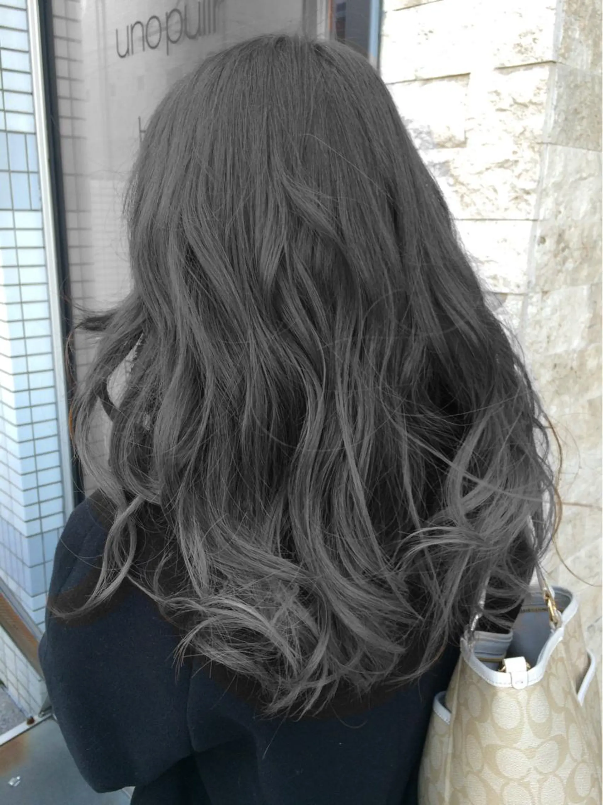 ロング カラー パーマ ヘアアレンジ メンズ キッズ ネイル マツエク・マツパ グラデーションカラー グレージュ 外国人風カラー グラデーション uno pulir所属・トップスタイリスト 永尾拓也のヘアスタイル
