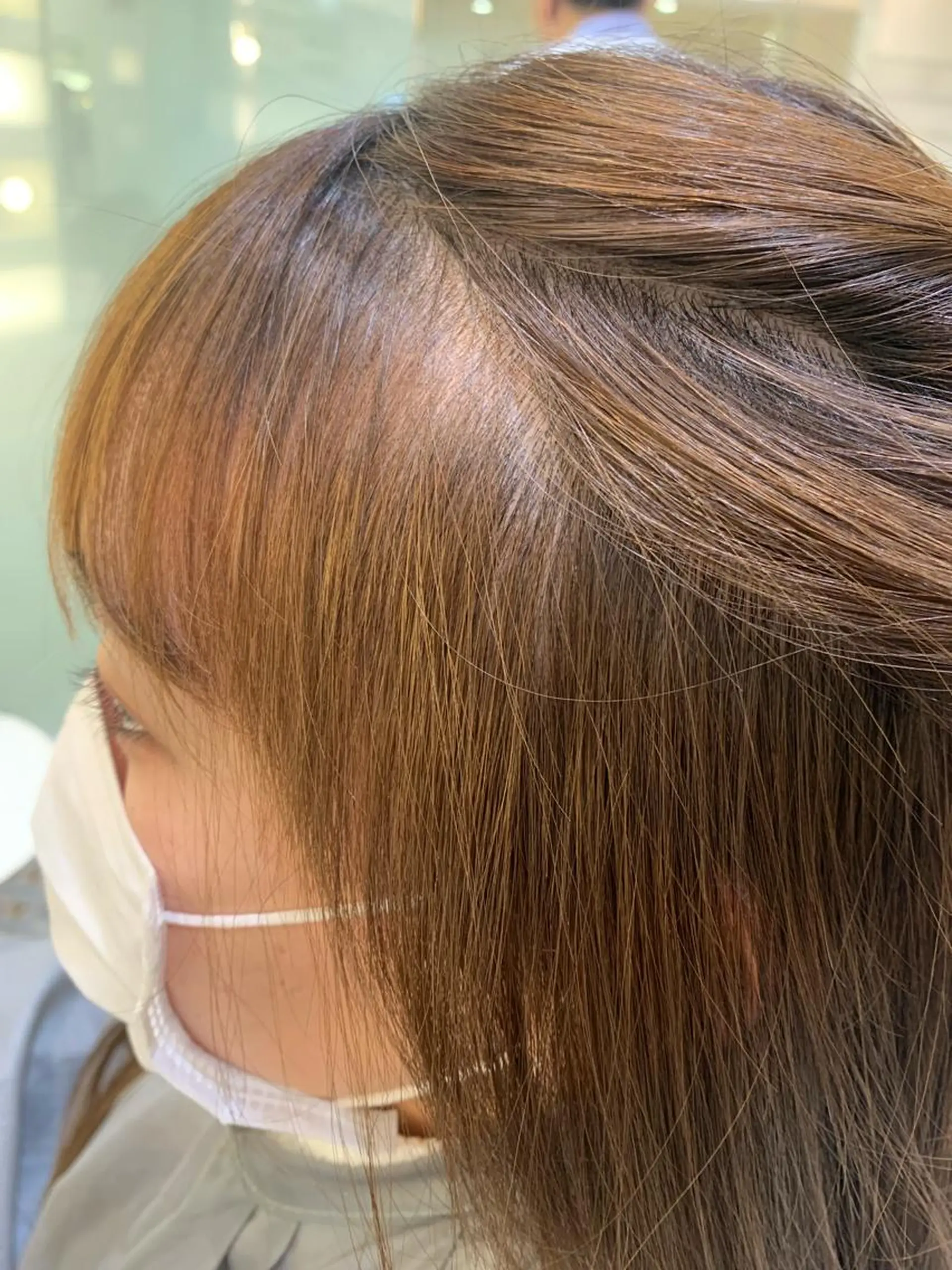 ロング カット パーマ トリートメント 韓国レイヤー🪽 耳ツボジュエリーのヘアスタイル