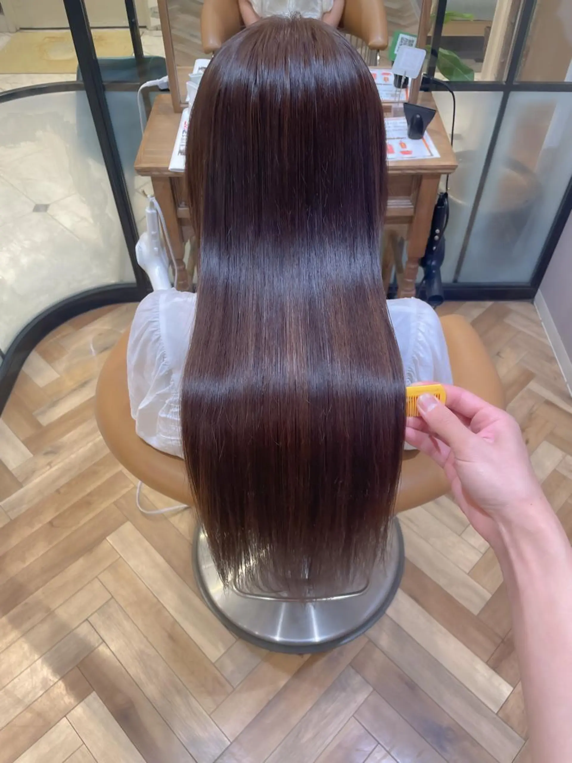 ロング カラー トリートメント カット トリートメント 💎巻ける縮毛矯正/ 艶髪💎石渕智也のヘアスタイル