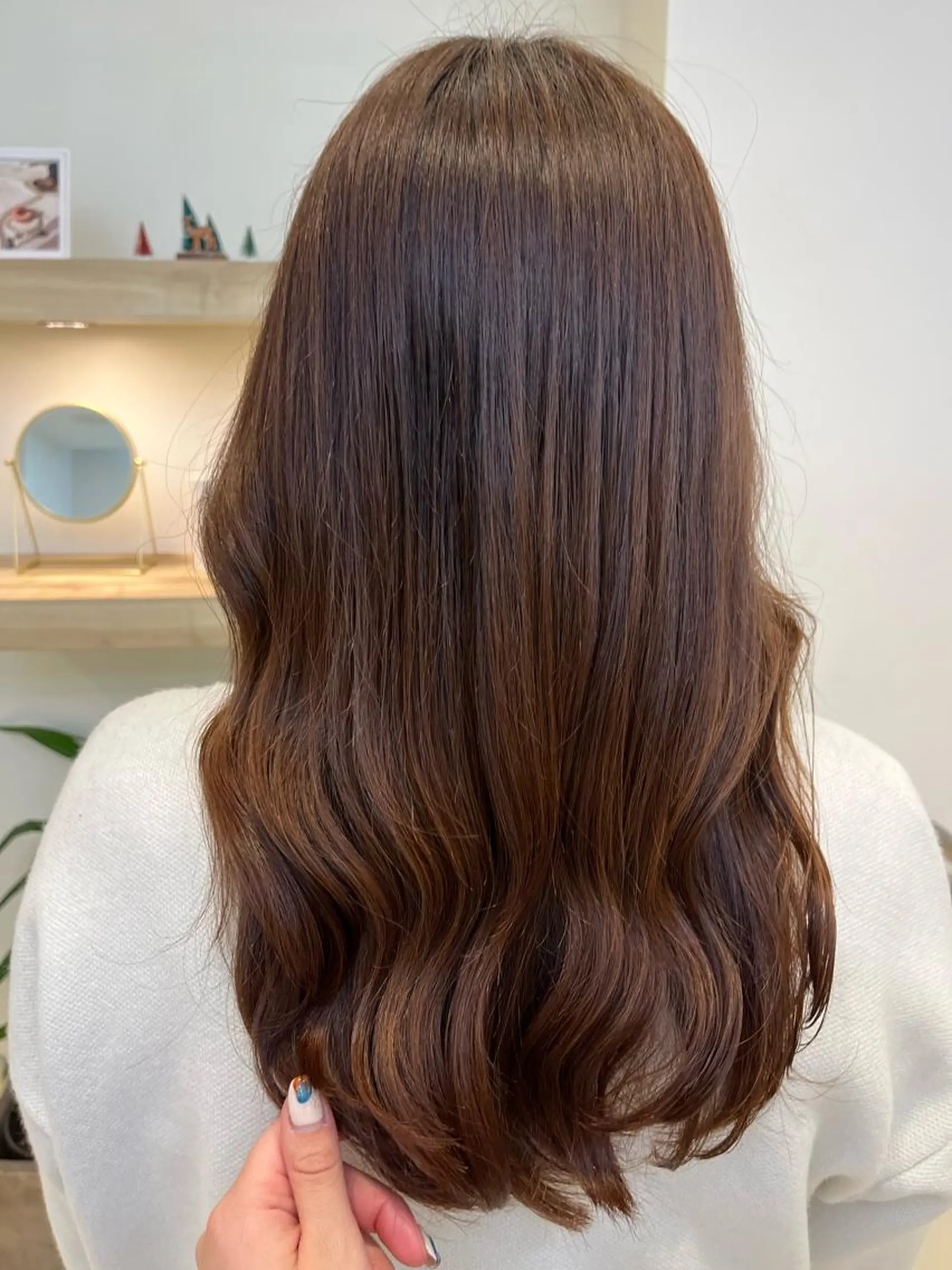 ロング カット トリートメント コテ巻き風パーマ🫧 麻尋のヘアスタイル