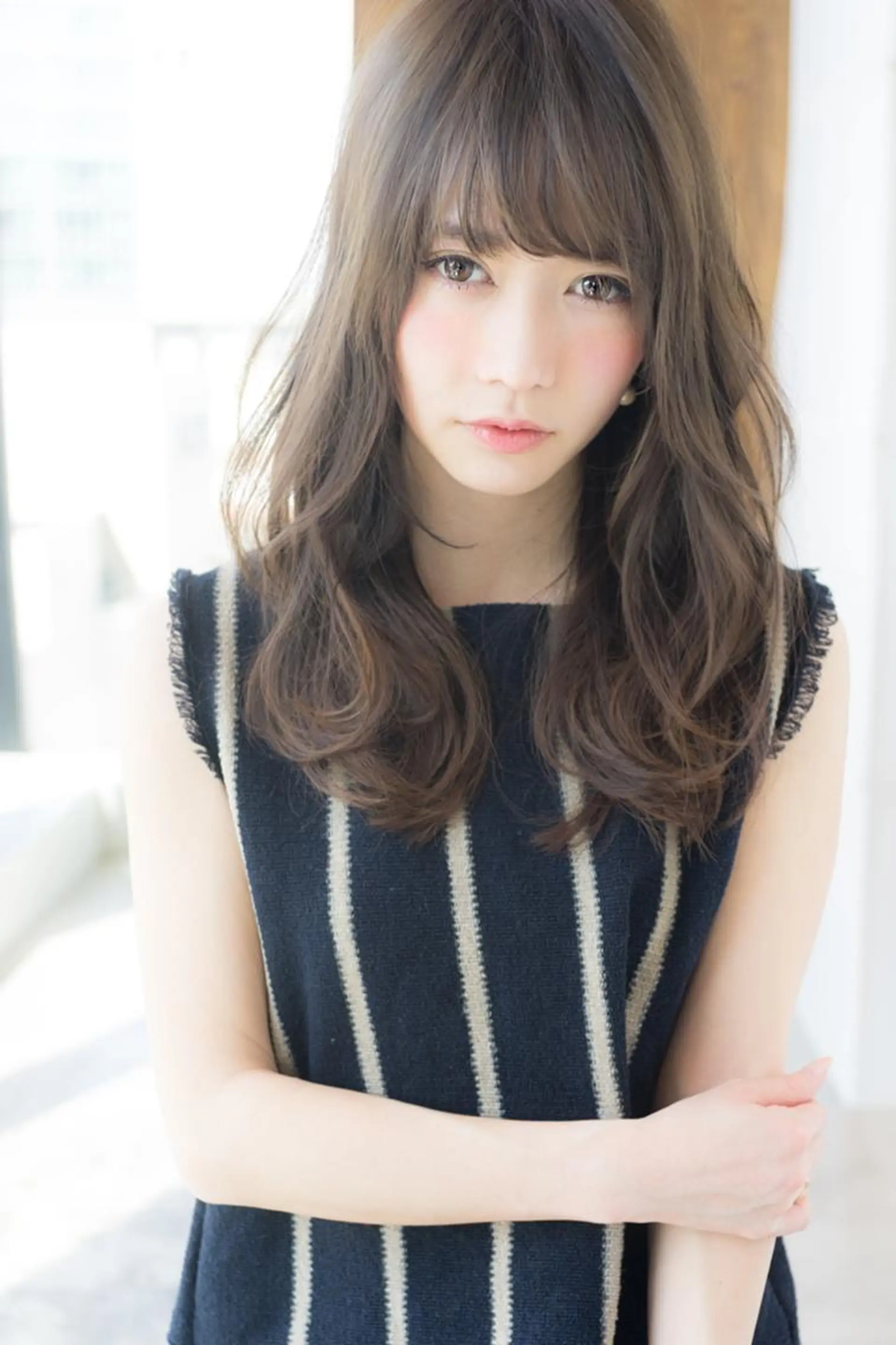 セミロング Soleriaソレリア所属・傷みが少ないカラー/ 美髪矯正/山口玲緒奈のヘアスタイル