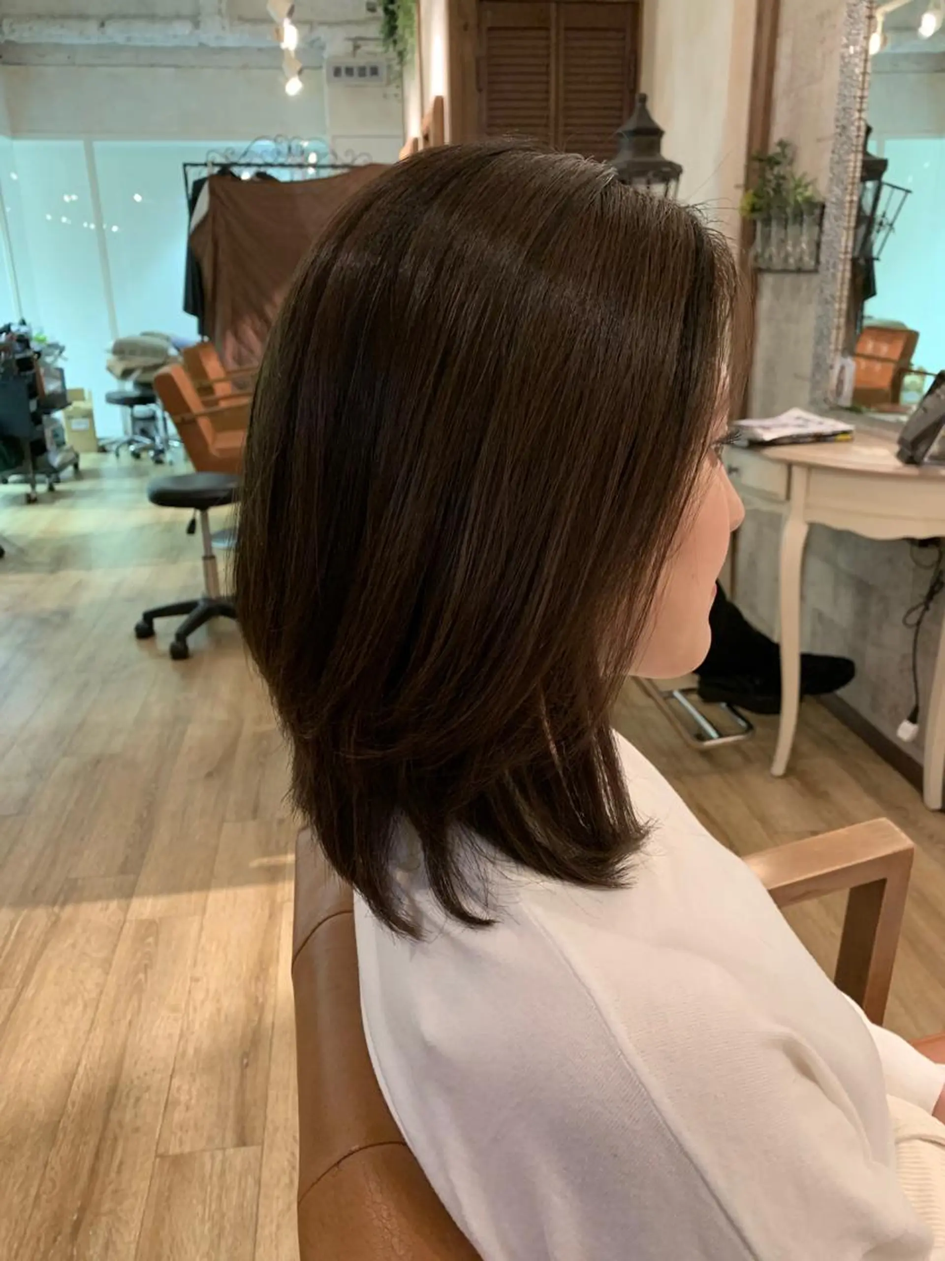 ショート カラー アッシュ アッシュブラウン ブラウンカラー ハイライトカラー ハイライト カット ヘアカラー トリートメント SALOWIN(サロウィン)広島並木通り所属・田村和範/似合わせ カラー/縮毛矯正のヘアスタイル