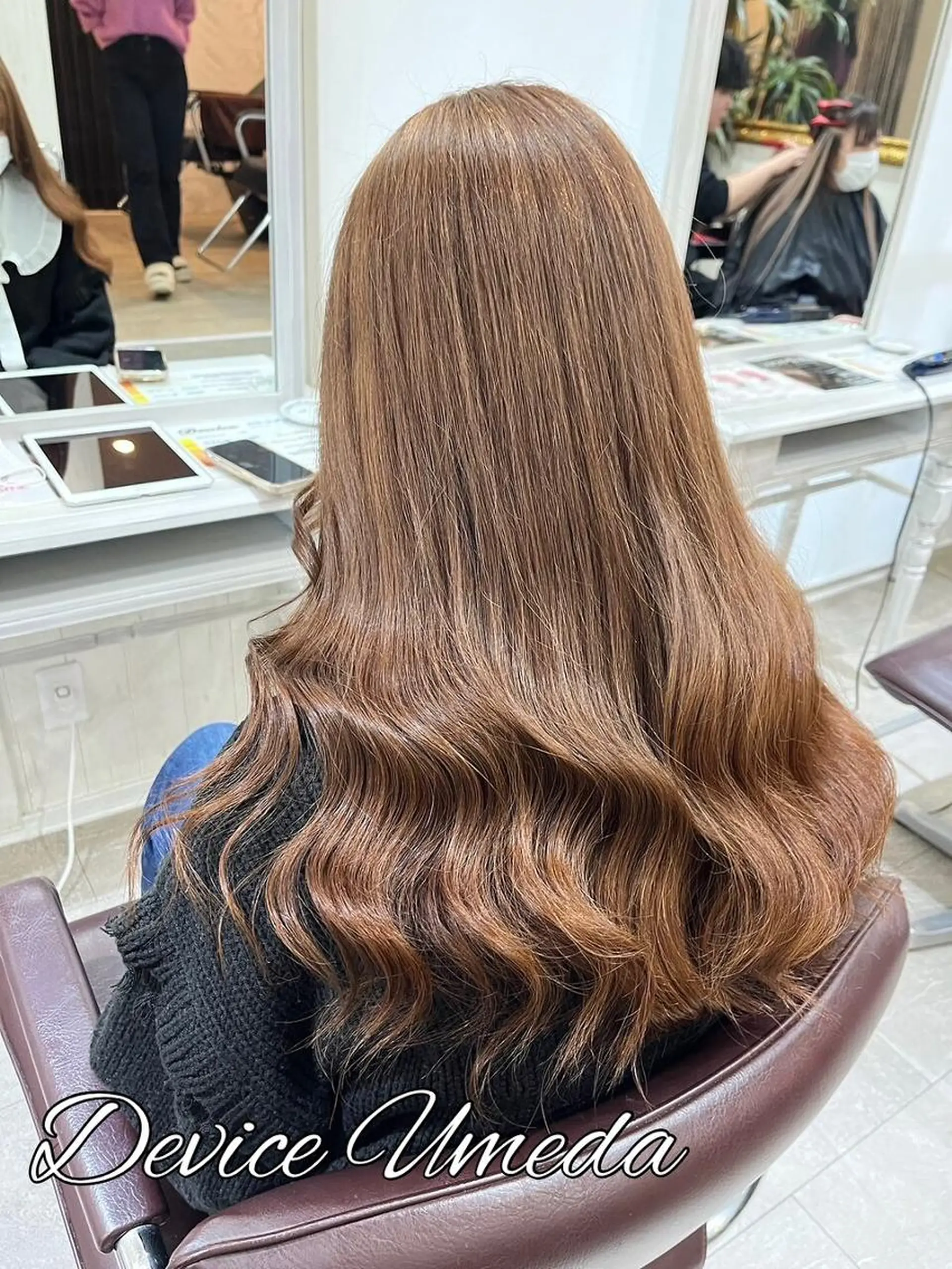 ロング ヘアアレンジ カラー レミーエクステ大阪 Device梅田のヘアスタイル