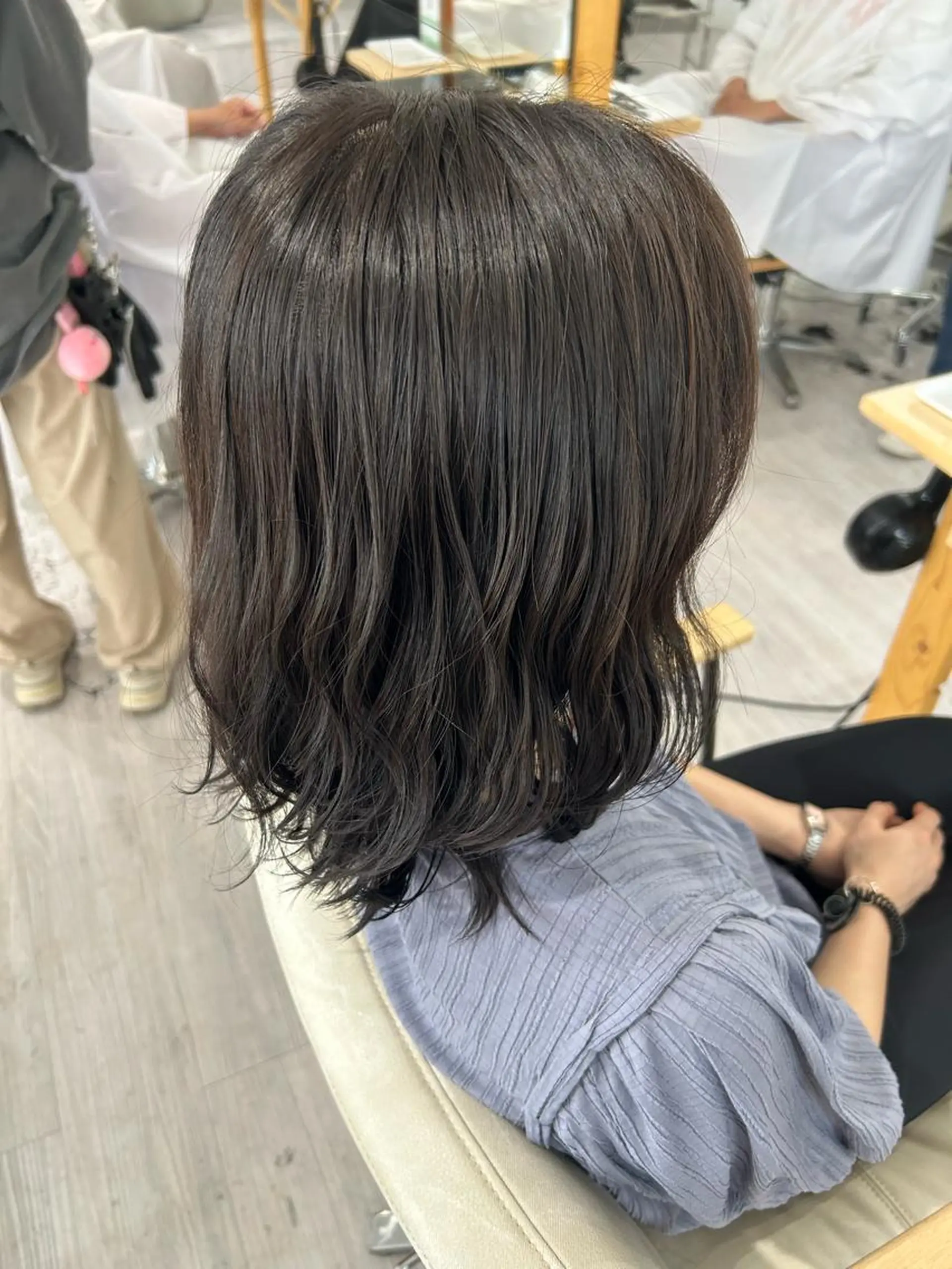 ミディアム カラー オリーブ・赤み消し 💚MAKOTO💚のヘアスタイル