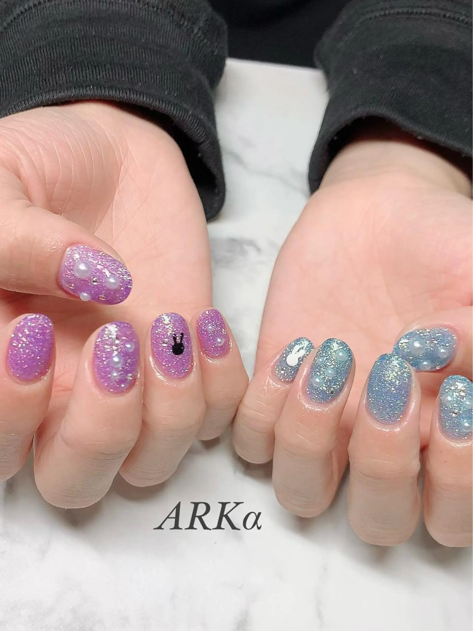 ショート ネイル ハンドネイル Nailsalon ARKαのネイルデザイン