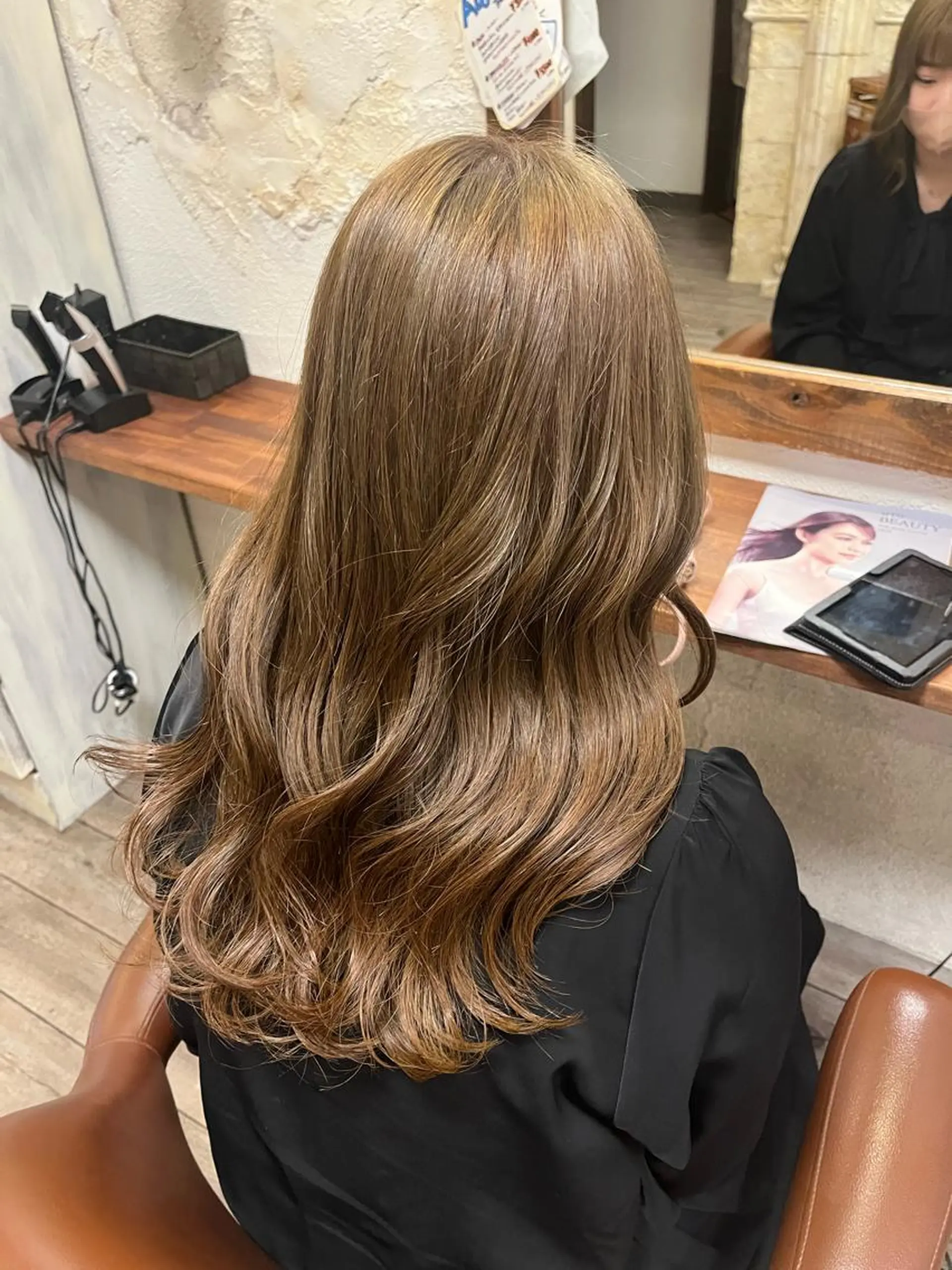 ロング カラー 國領 真央のヘアスタイル