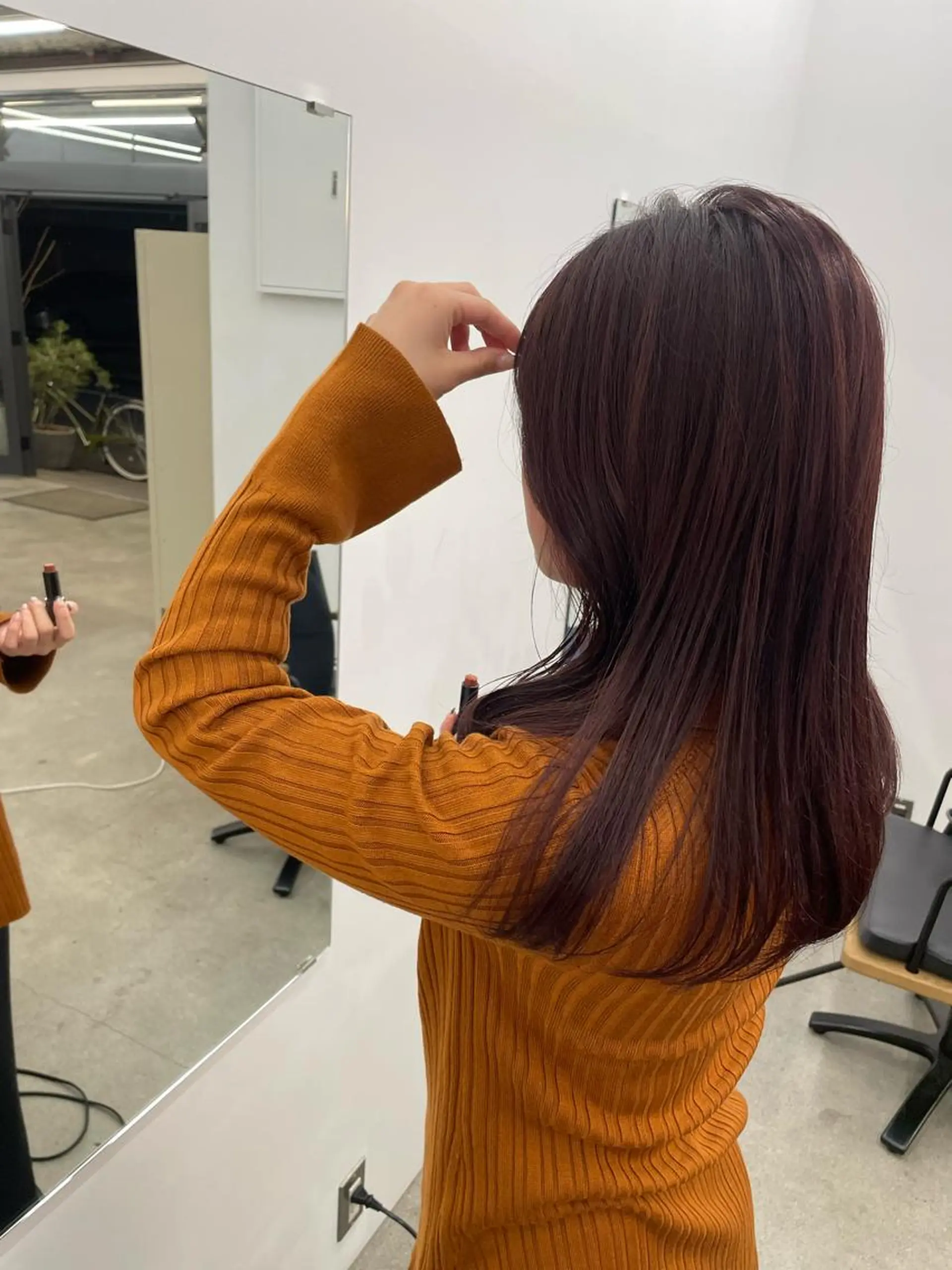 ロング カラー レイヤーパーマ、ボブ 小須田ゆあのヘアスタイル