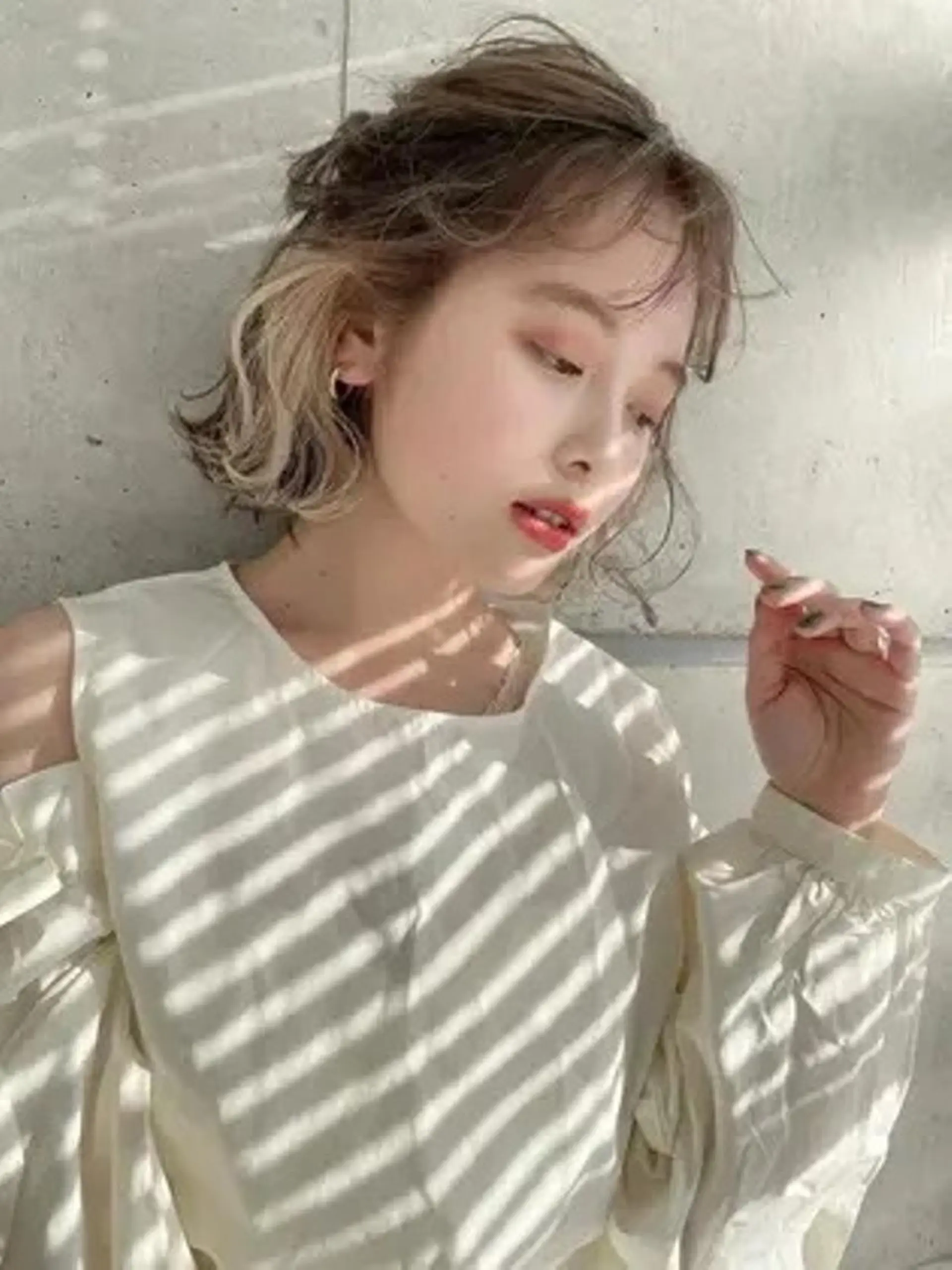 ミディアム ヘアカラー トリートメント ヘッドスパ ヘアセット 韓国/レイヤー/ 透明感【DISCO】のヘアスタイル