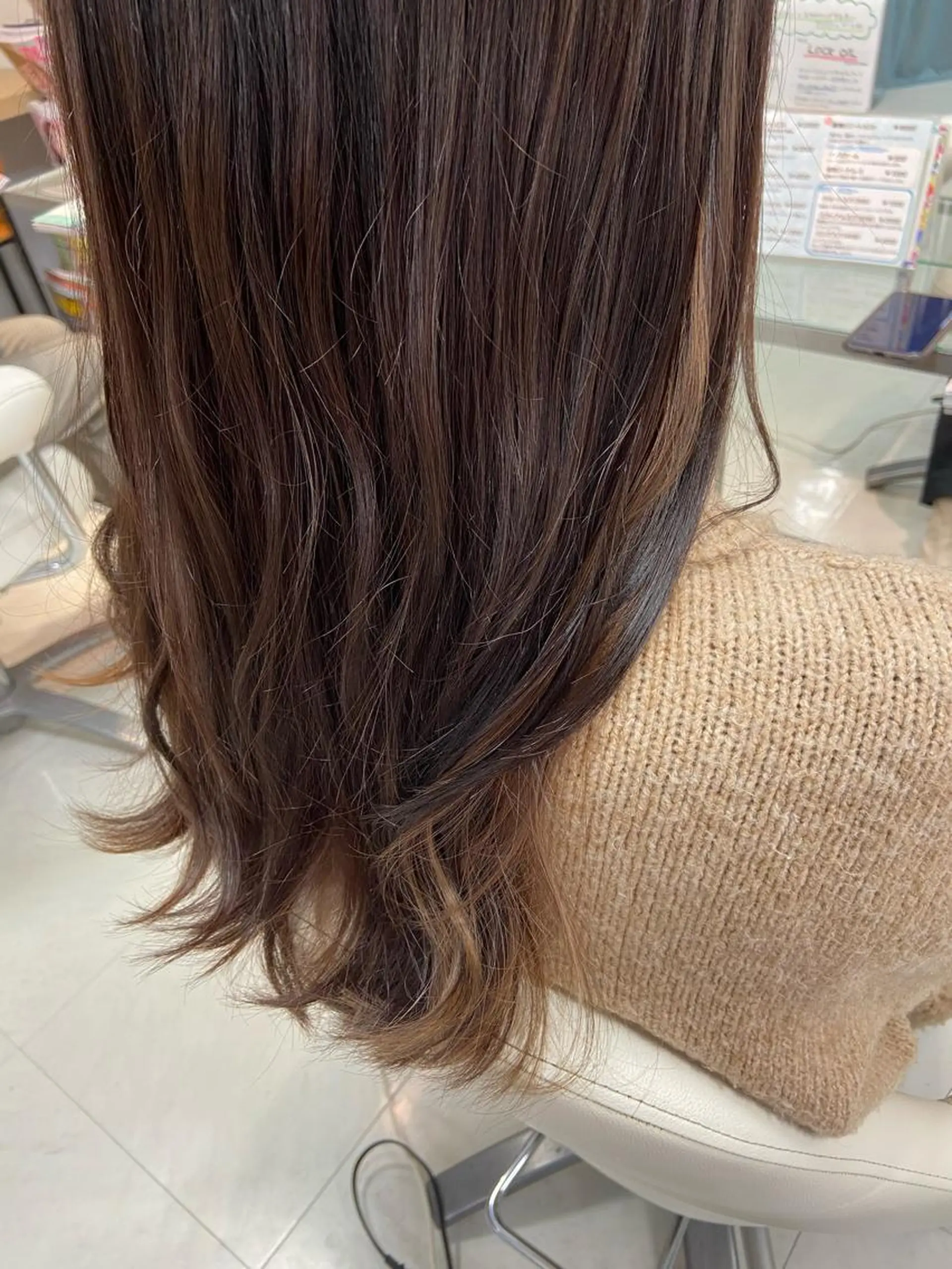 ロング カラー カット ヘアカラー トリートメント 菊地 美憂のヘアスタイル