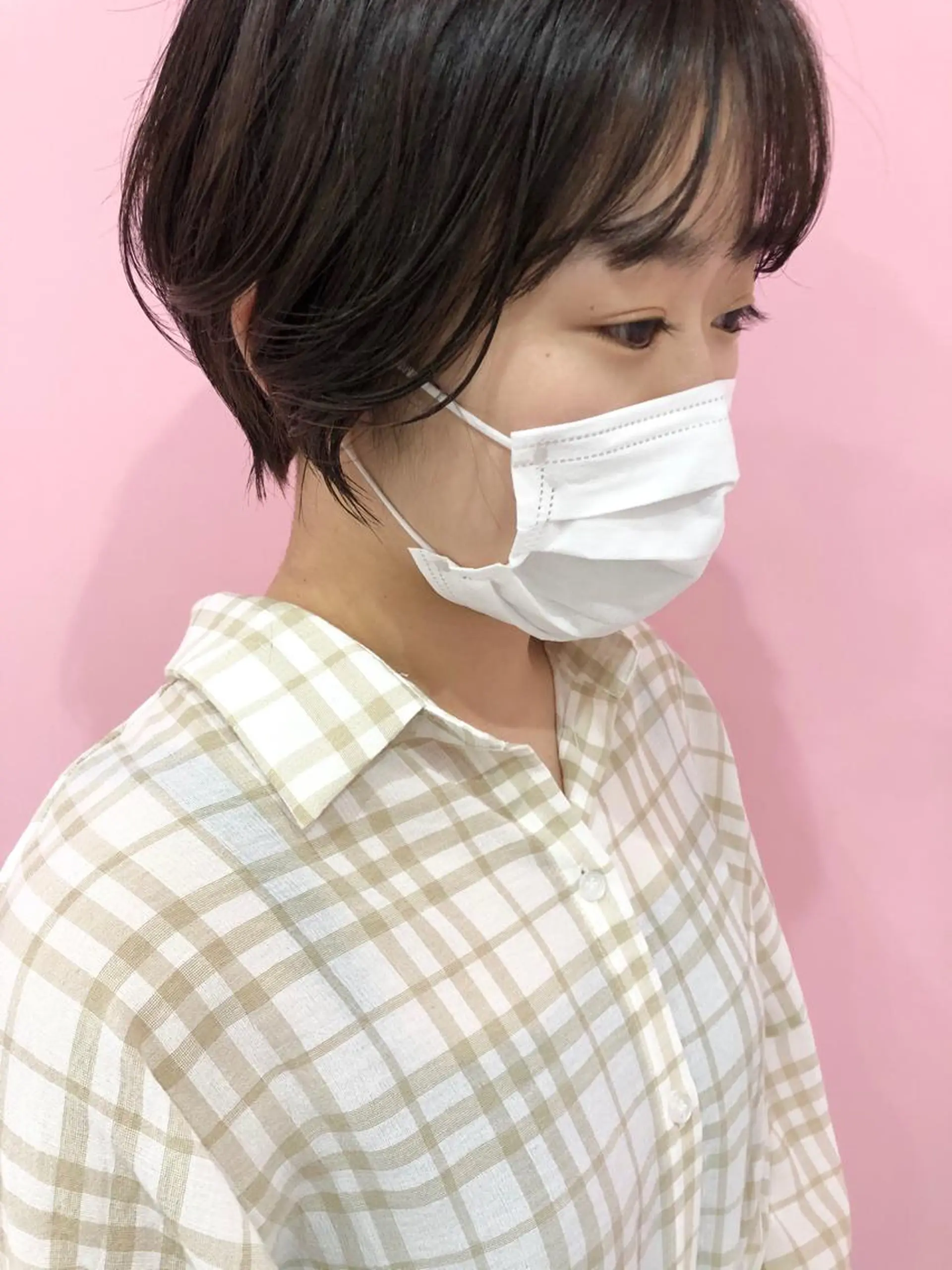 ショート カット トリートメント 岩田 萌那のヘアスタイル