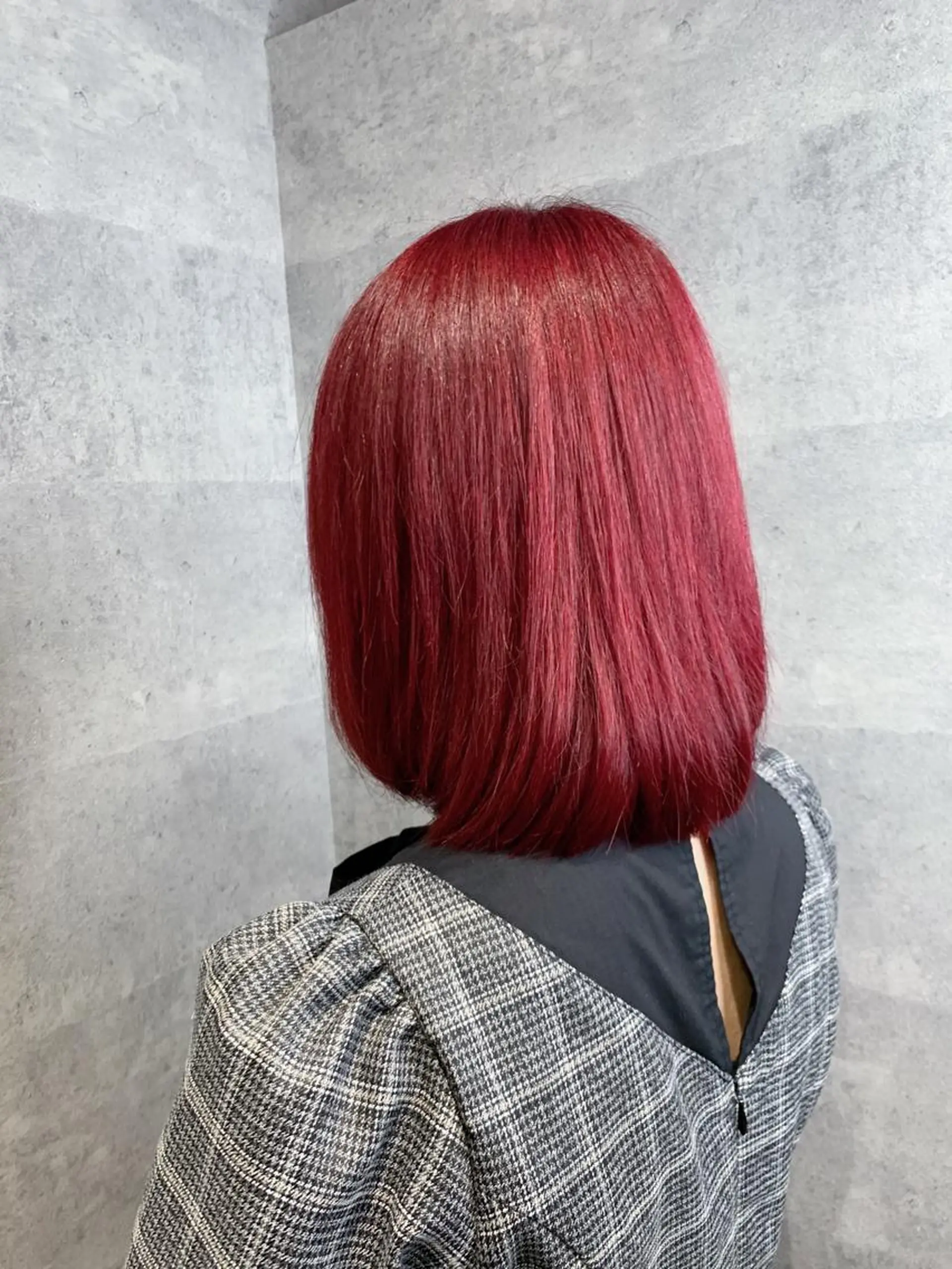 ミディアム カラー ブリーチ レッドカラー _WHITE 天神店 YUMEKA🐻のヘアスタイル