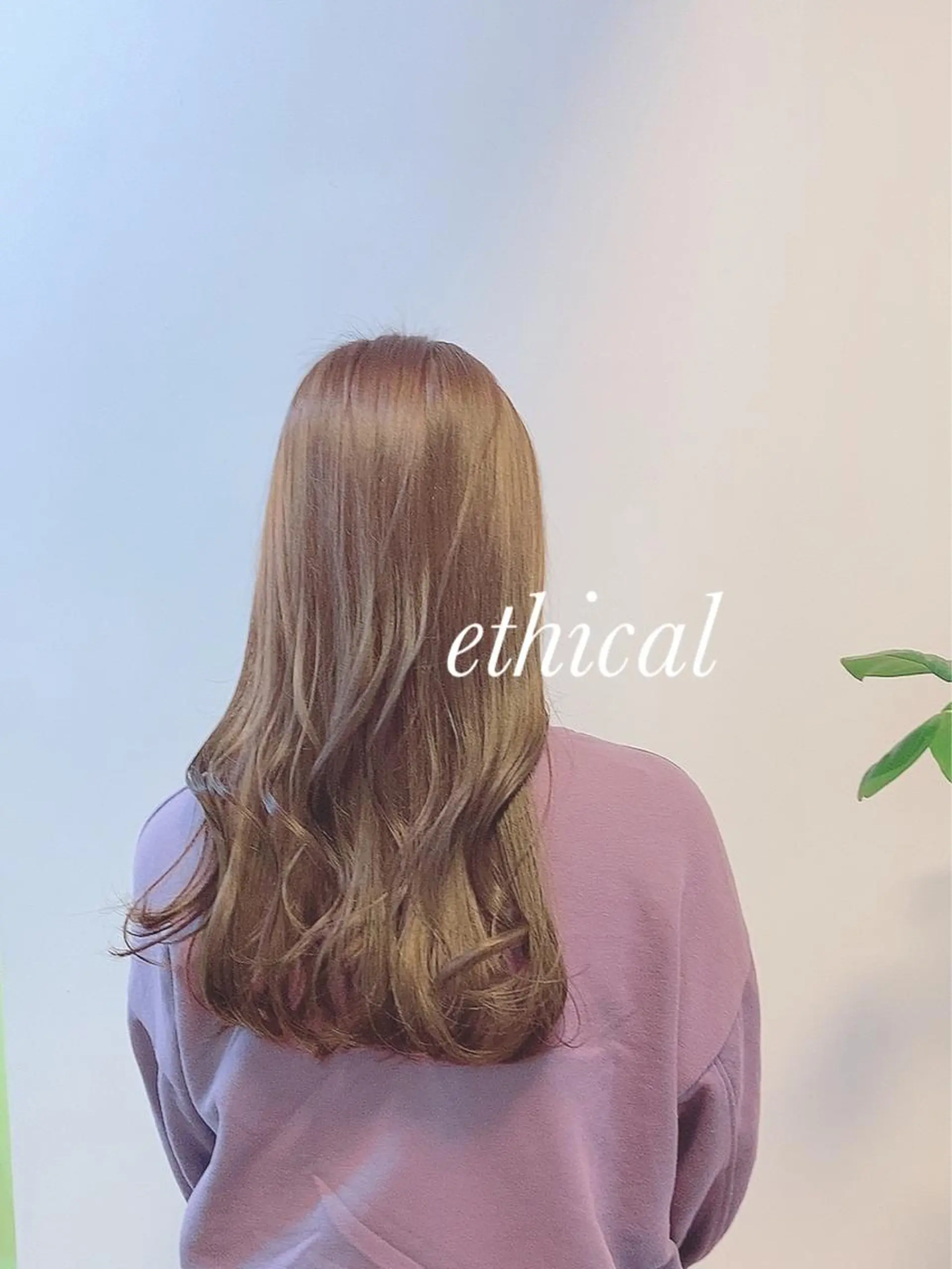 ロング カラー 【エシカル】 HOSOMIのヘアスタイル