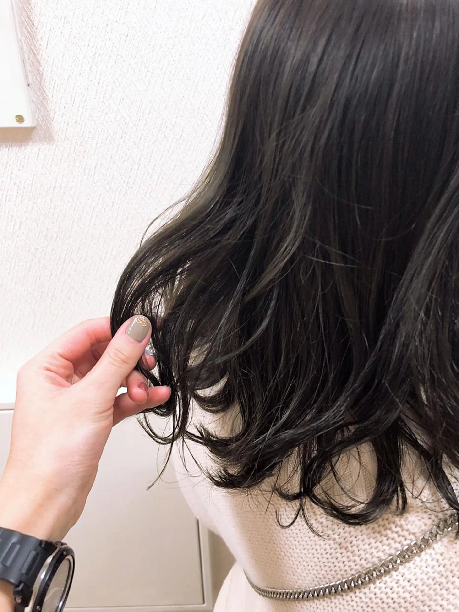 ミディアム カラー カット ヘアカラー トリートメント 水野 雪 /パーマ/暖色カラーのヘアスタイル