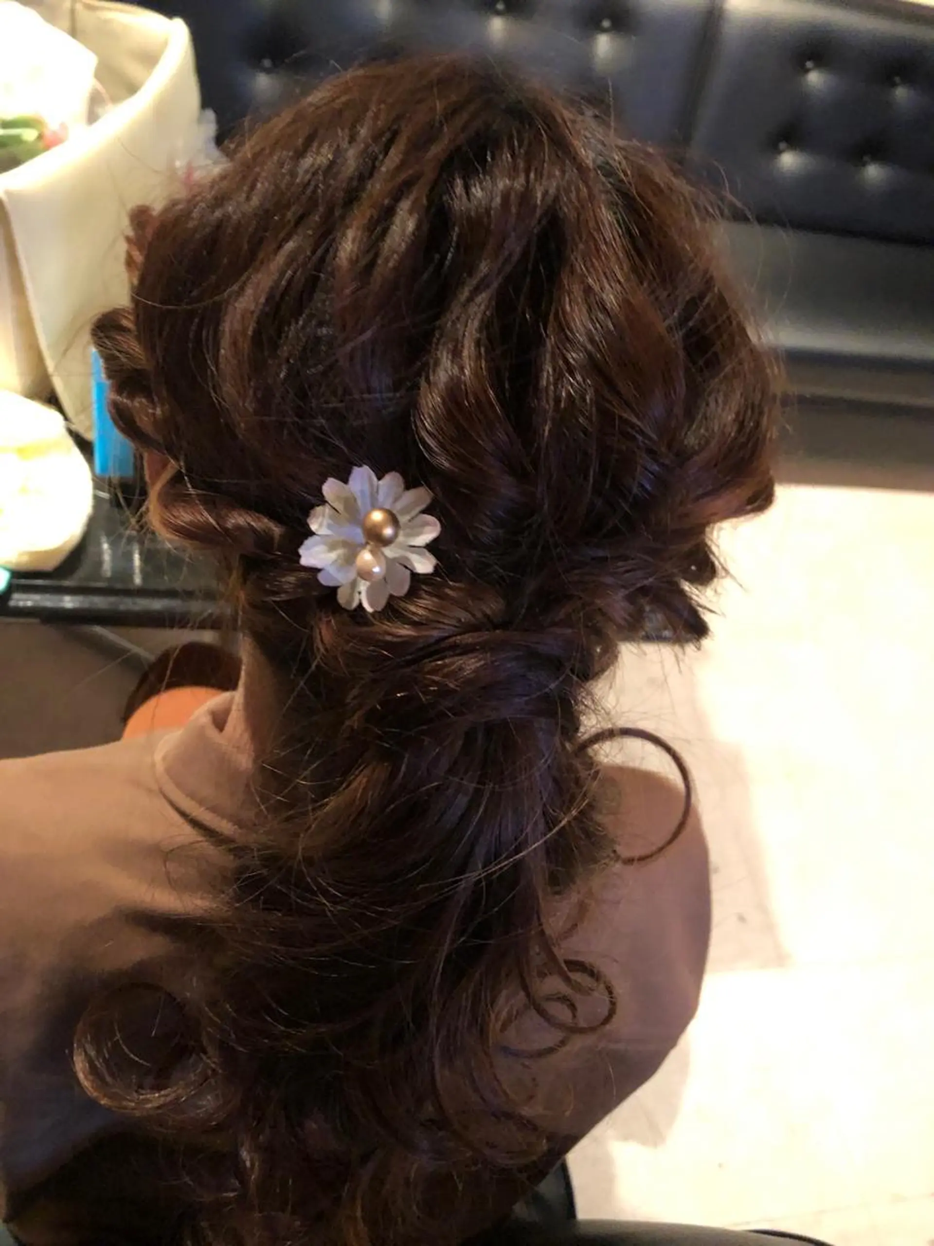 ロング カラー パーマ ヘアアレンジ メンズ キッズ ネイル マツエク・マツパ 銀河 ティンガーラのヘアスタイル