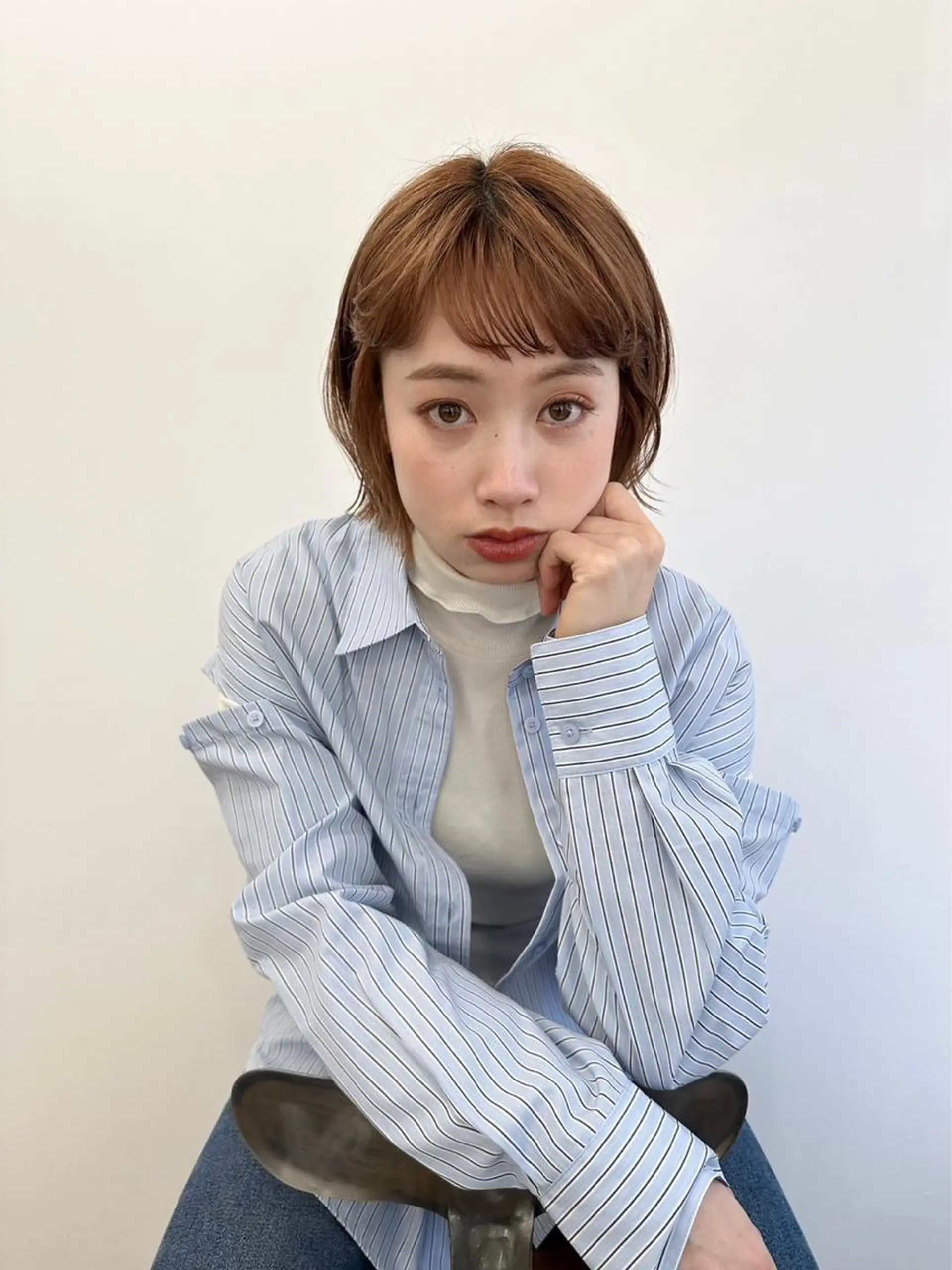 セミロング カラー 入学式 卒業式のヘアスタイル 似合わせカット 小顔カット HIROKO / 透明感暖色カラー🎀のヘアスタイル