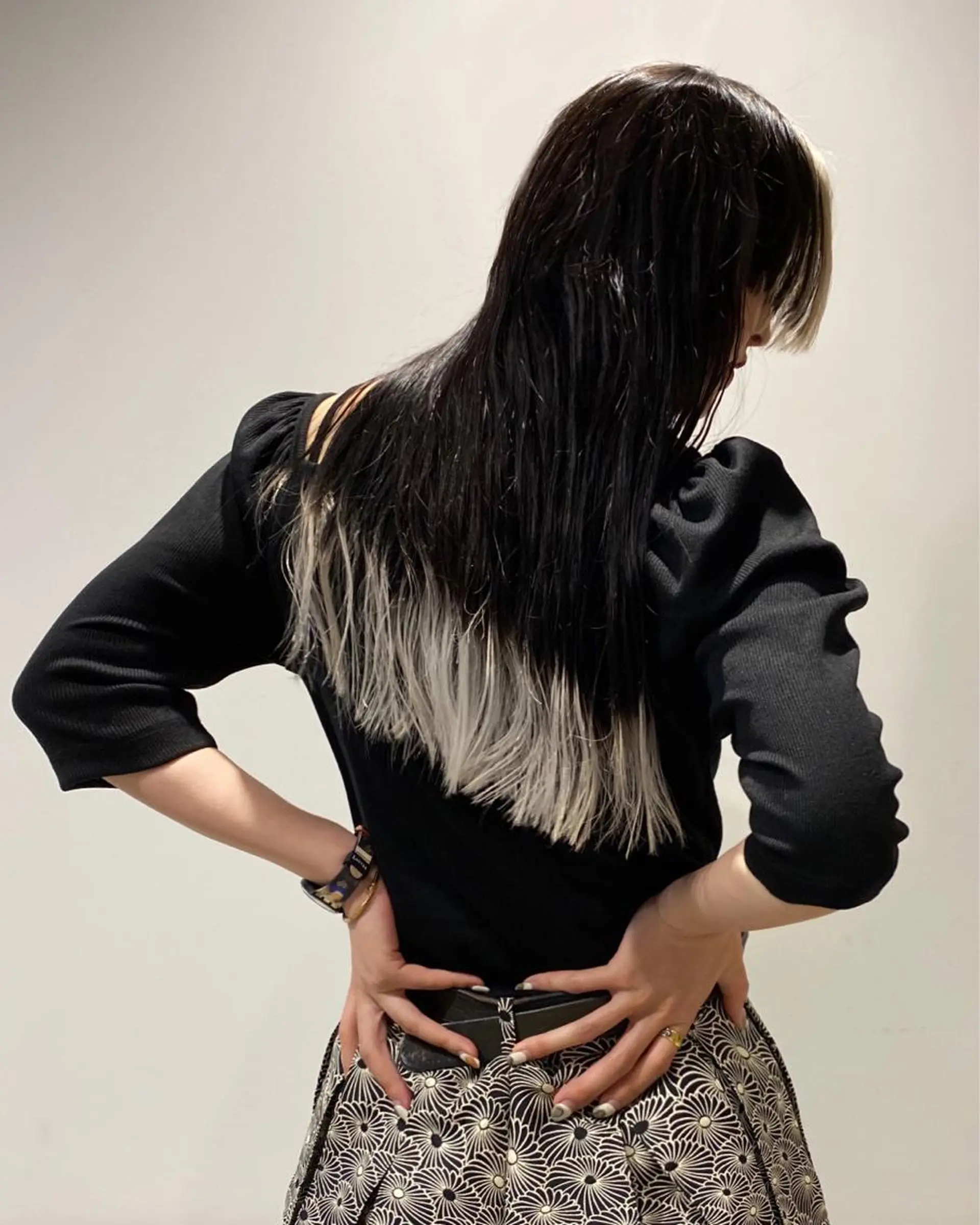 ロング カラー ヘアアレンジ 【姫カット】 ナカムラコウキのヘアスタイル