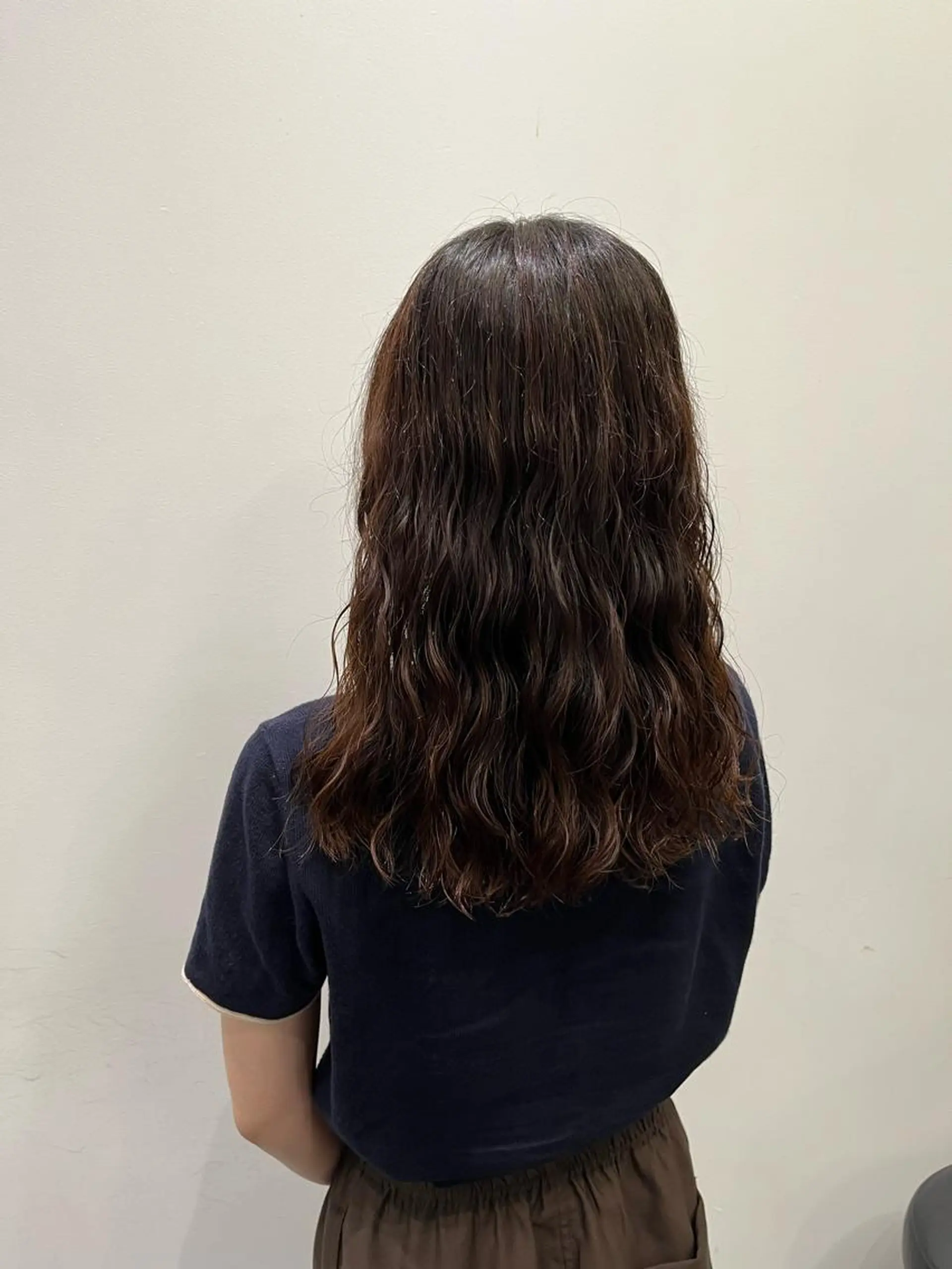 ミディアム パーマ ミディアムパーマ カット パーマ トリートメント ✨透明感カラー✨ 🦖佐々木未来🦕のヘアスタイル