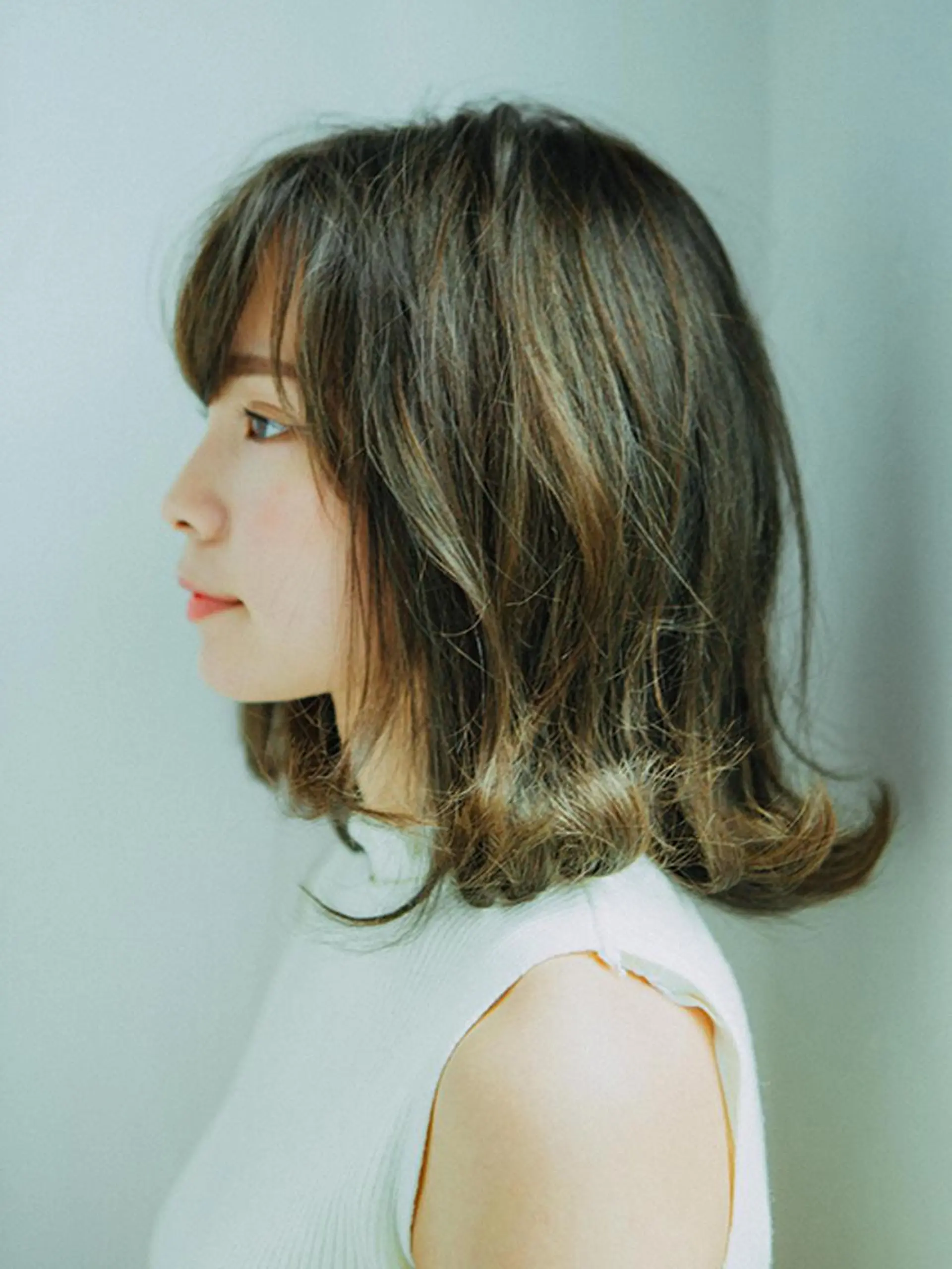 ミディアム カラー ヘアカラー トリートメント 奥井 将希のヘアスタイル