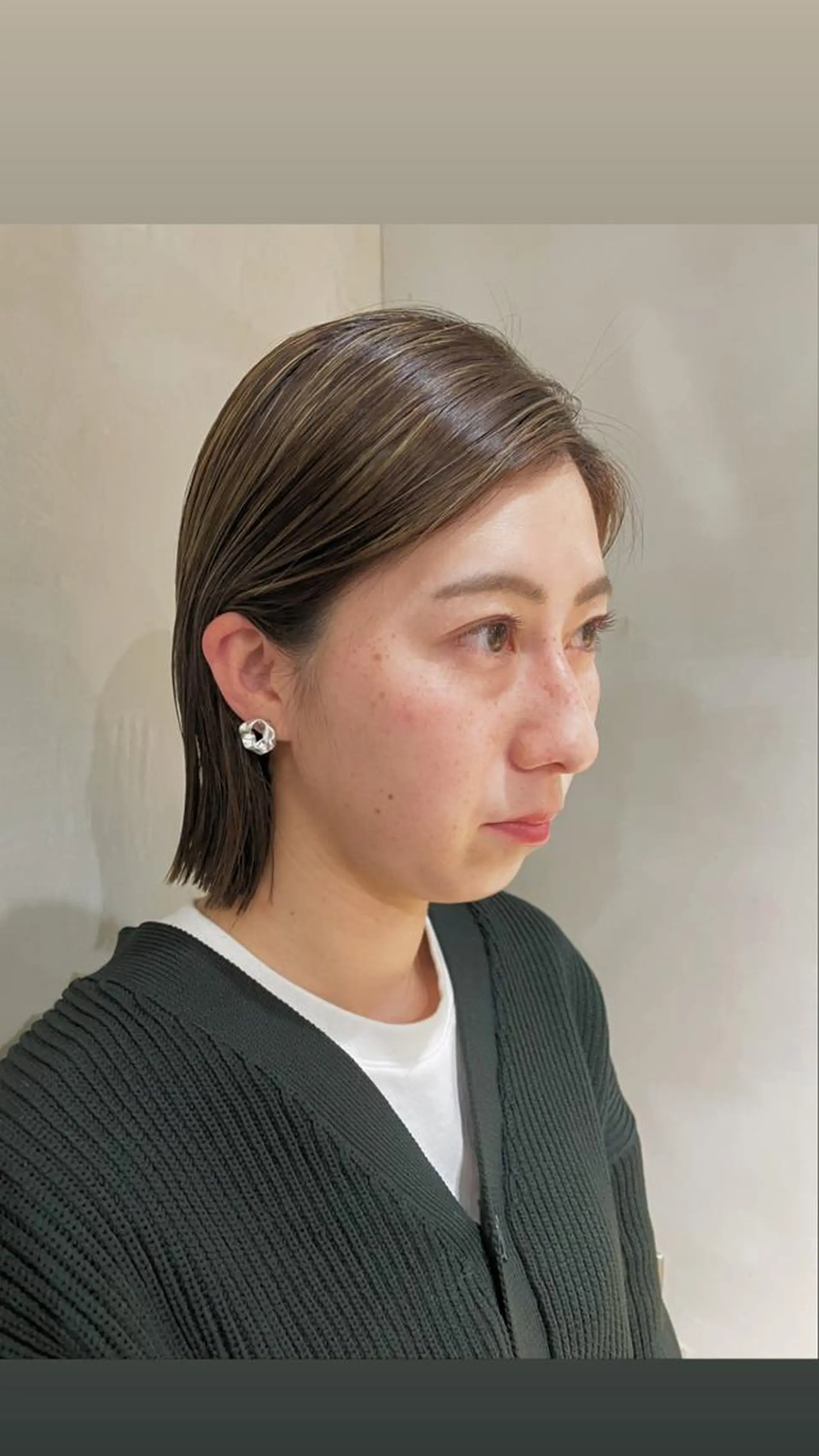 ショート ボブ ハイライト yuga/ パーマのヘアスタイル