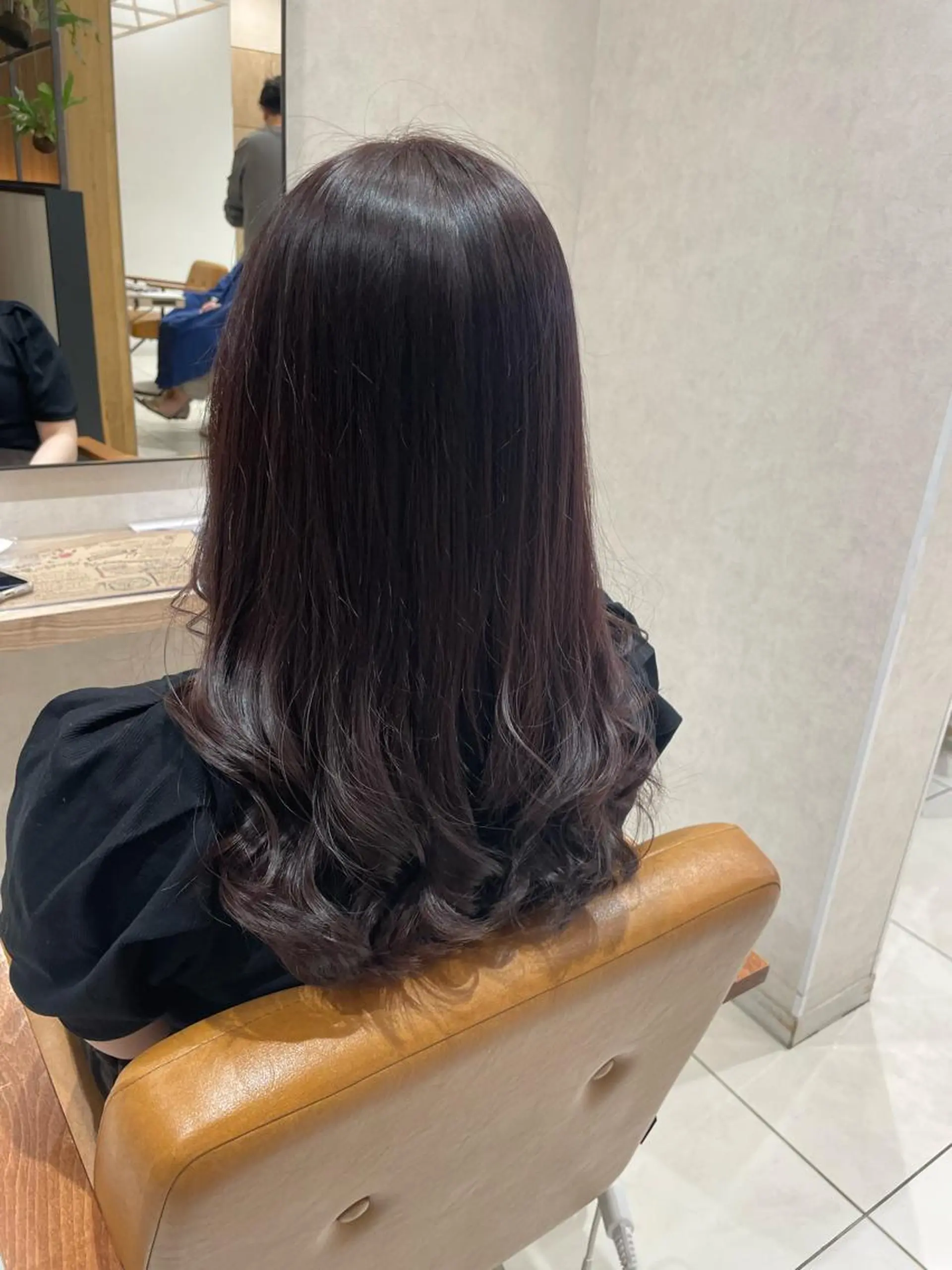 ミディアム カラー パープルカラー 海老名で韓国風 HANA🌷のヘアスタイル