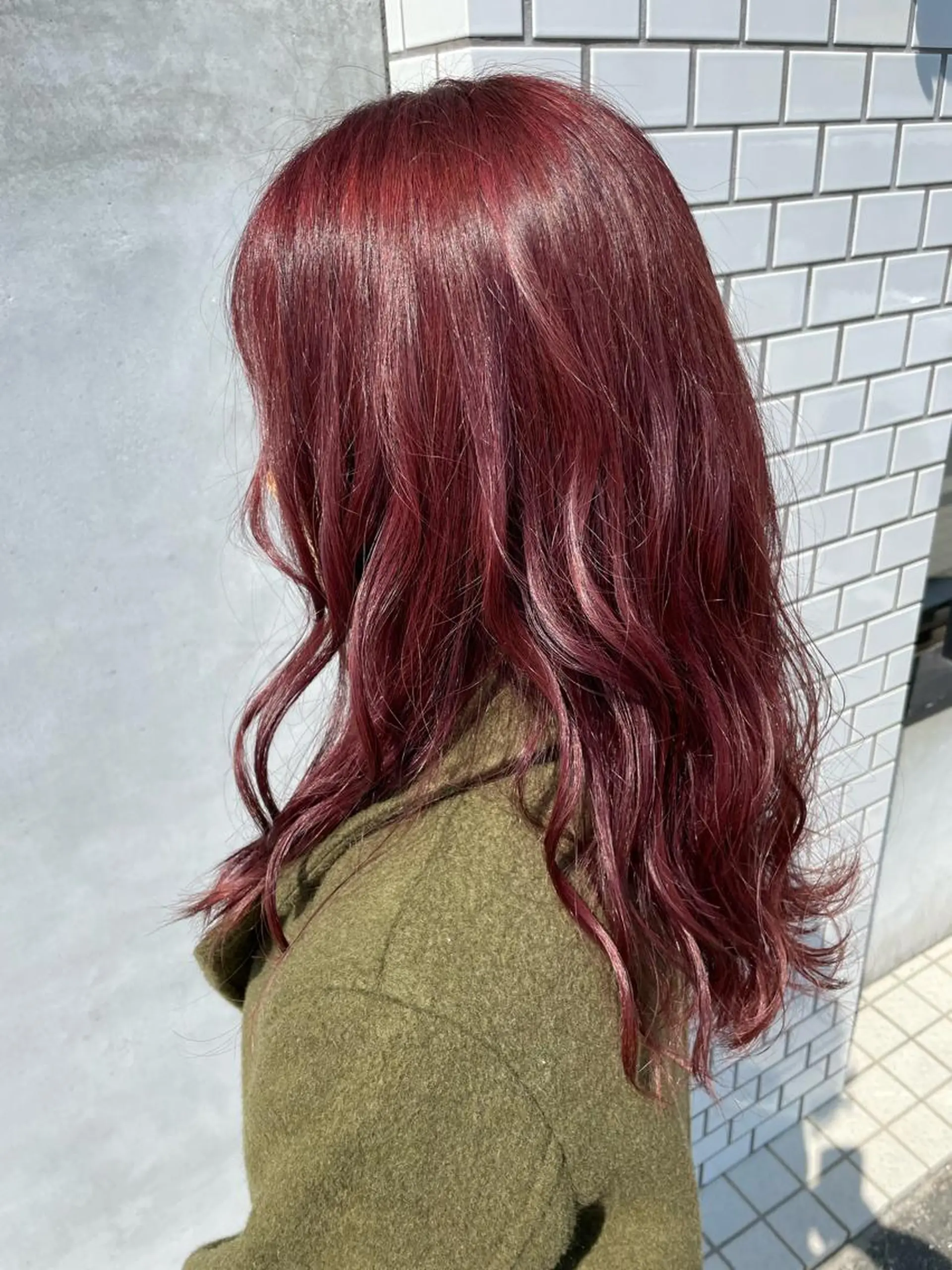 カラー ブリーチ ピンクカラー ReRe佐賀駅前所属・大坪 彩香のマツエク・マツパデザイン