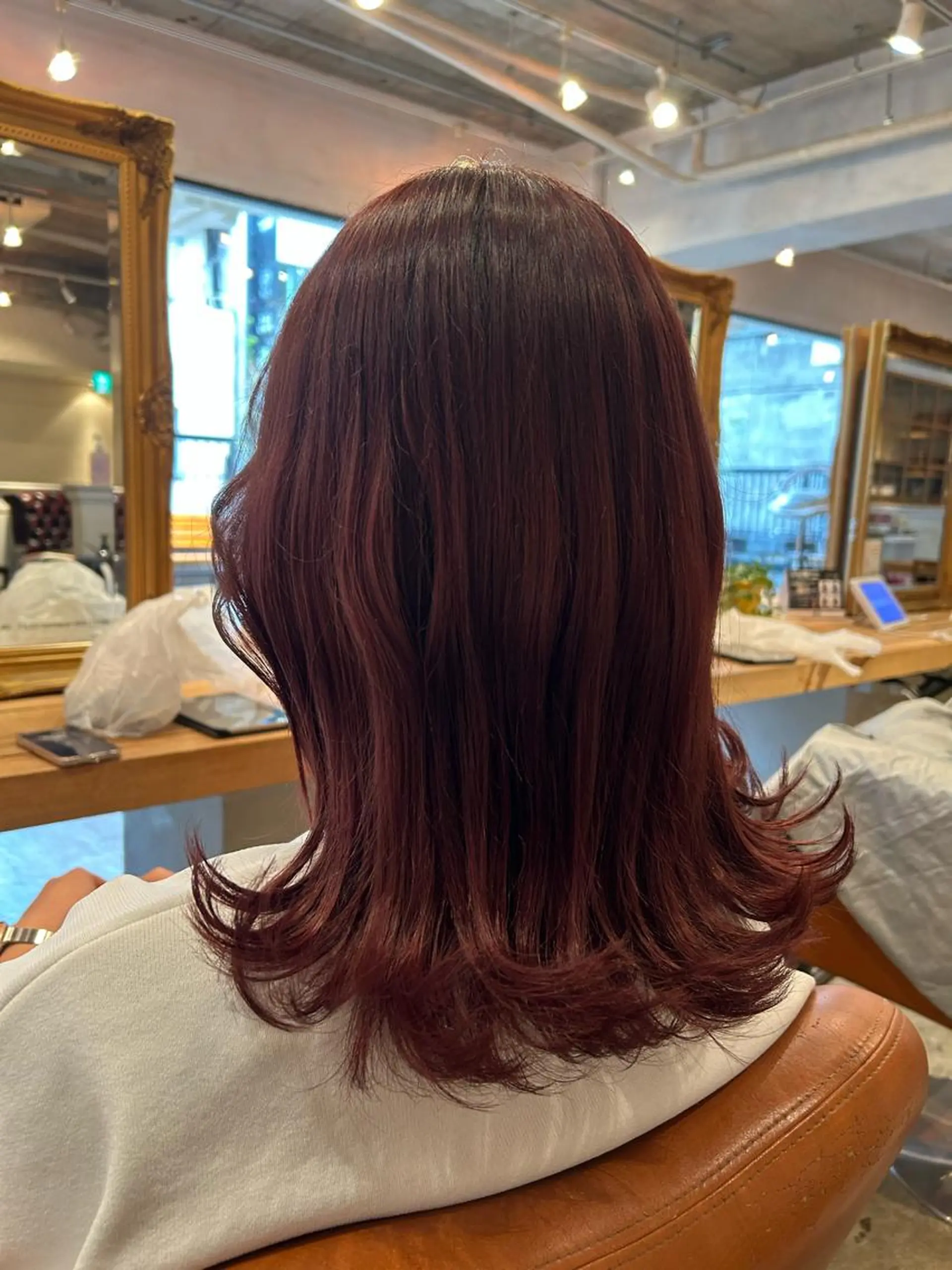 ミディアム アレンジ/新宿 透明感カラー/ヤノのヘアスタイル