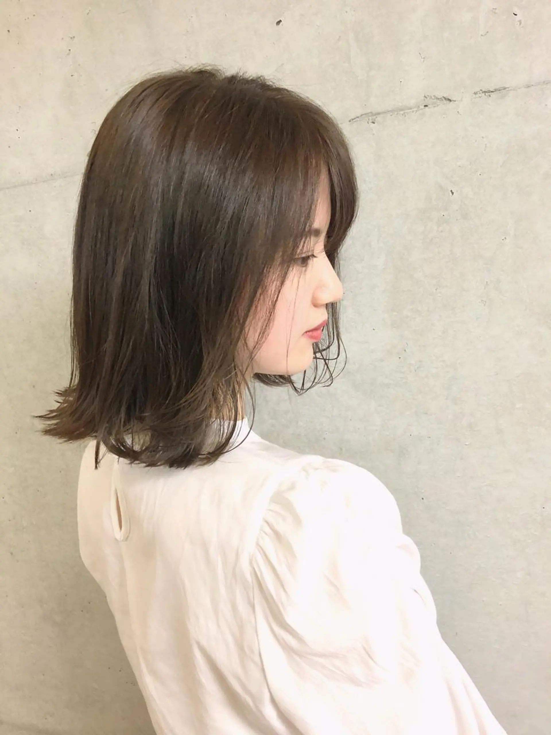 ミディアム カラー nagisa /縮毛矯正のヘアスタイル