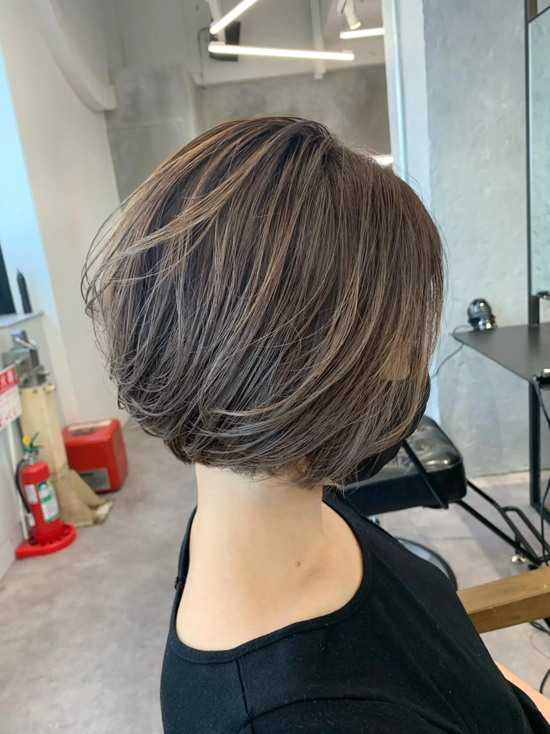 ショート カラー ヘアアレンジ 透明感カラー ハイライトカラー ハイライト ショートヘア カット ヘアカラー Arumeria ❄️富澤翼❄️のヘアスタイル