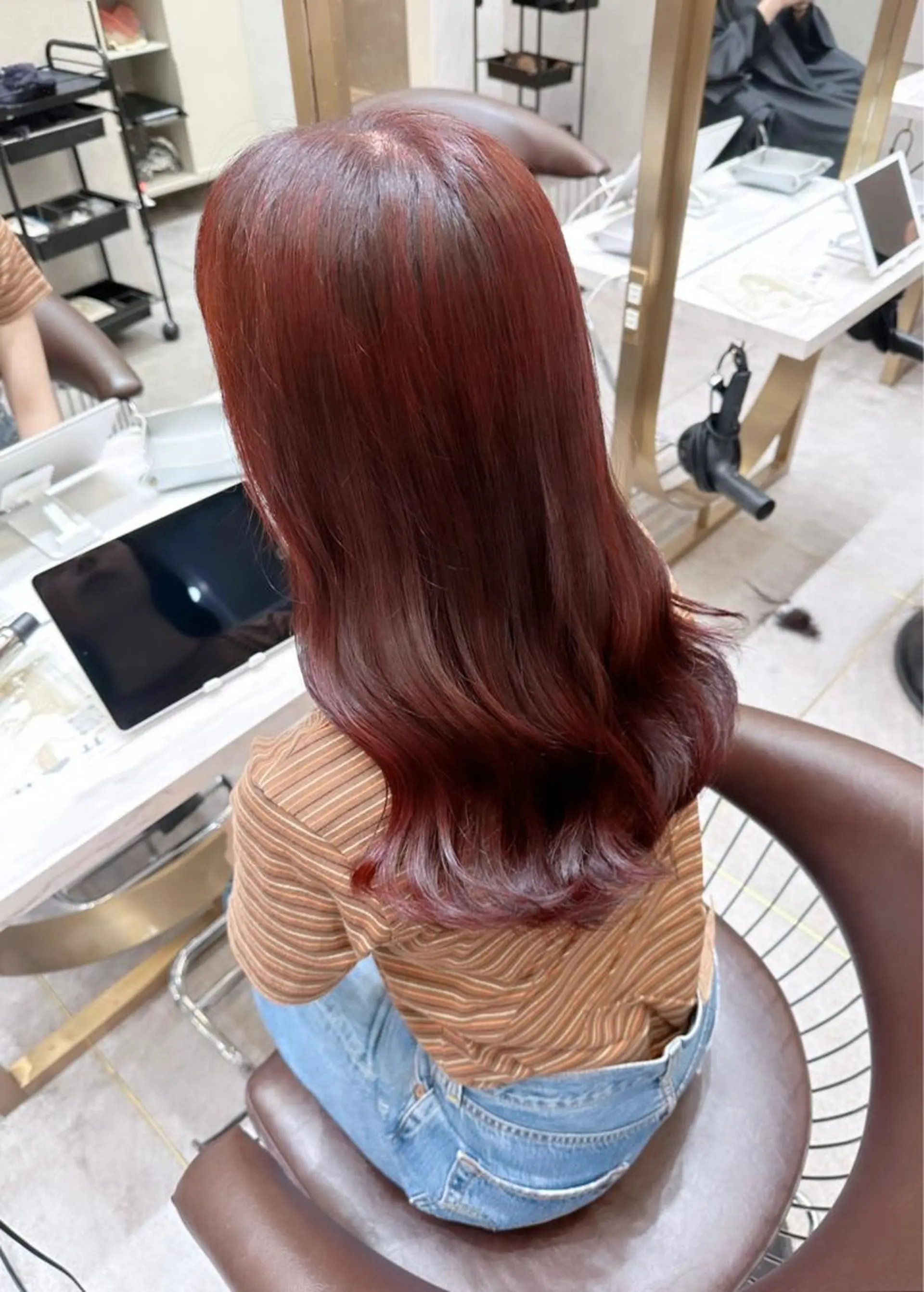 セミロング カラー ヘアアレンジ バレイヤージュ ブリーチ ケアブリーチ ダブルカラー グラデーションカラー カット ヘアカラー トリートメント yuuto🌈 艶髪ダブルカラーのヘアスタイル