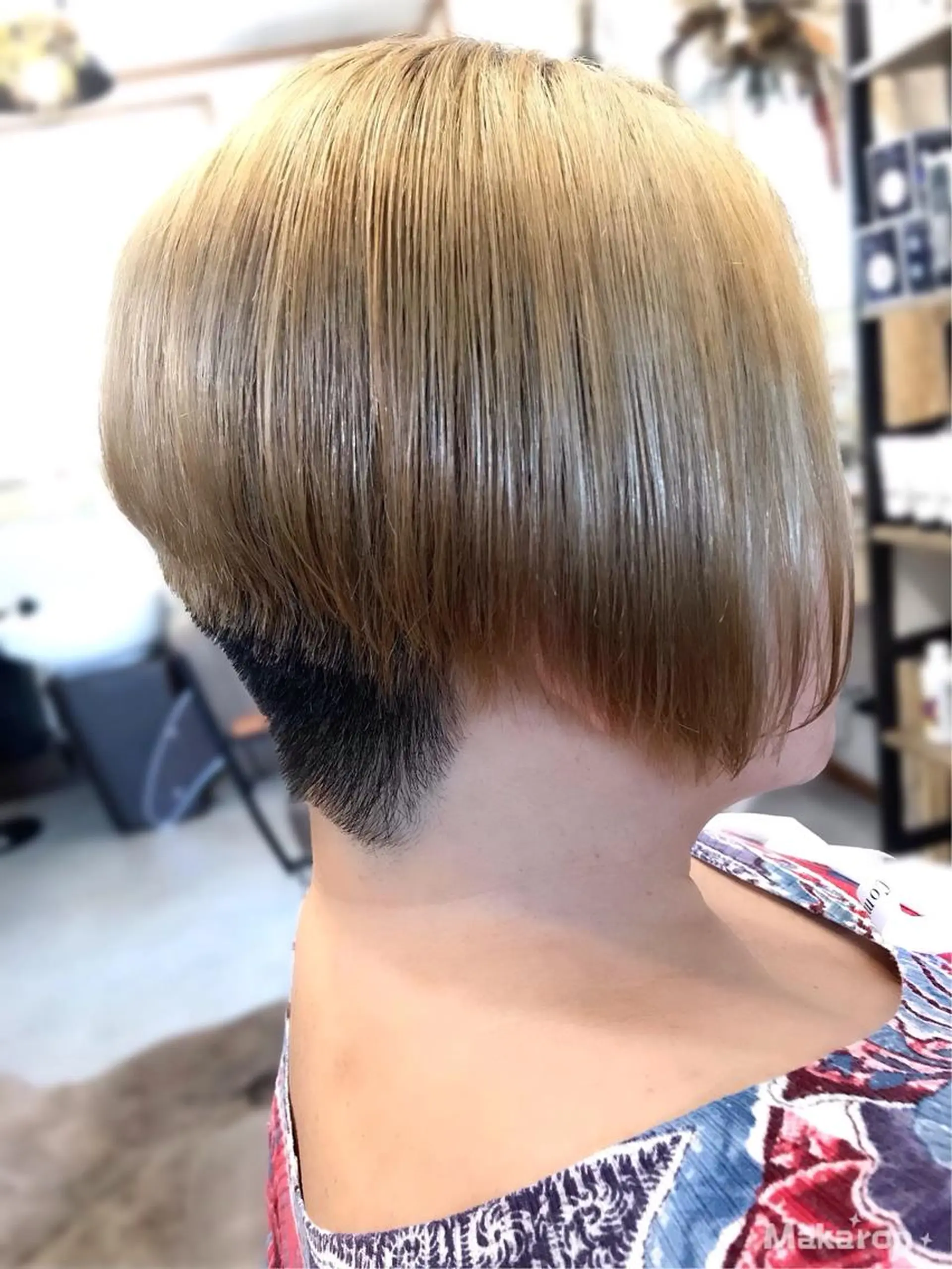 ショート カラー パーマ ショートボブ ボブ デザインカット ショートヘア hair works raptureのヘアスタイル