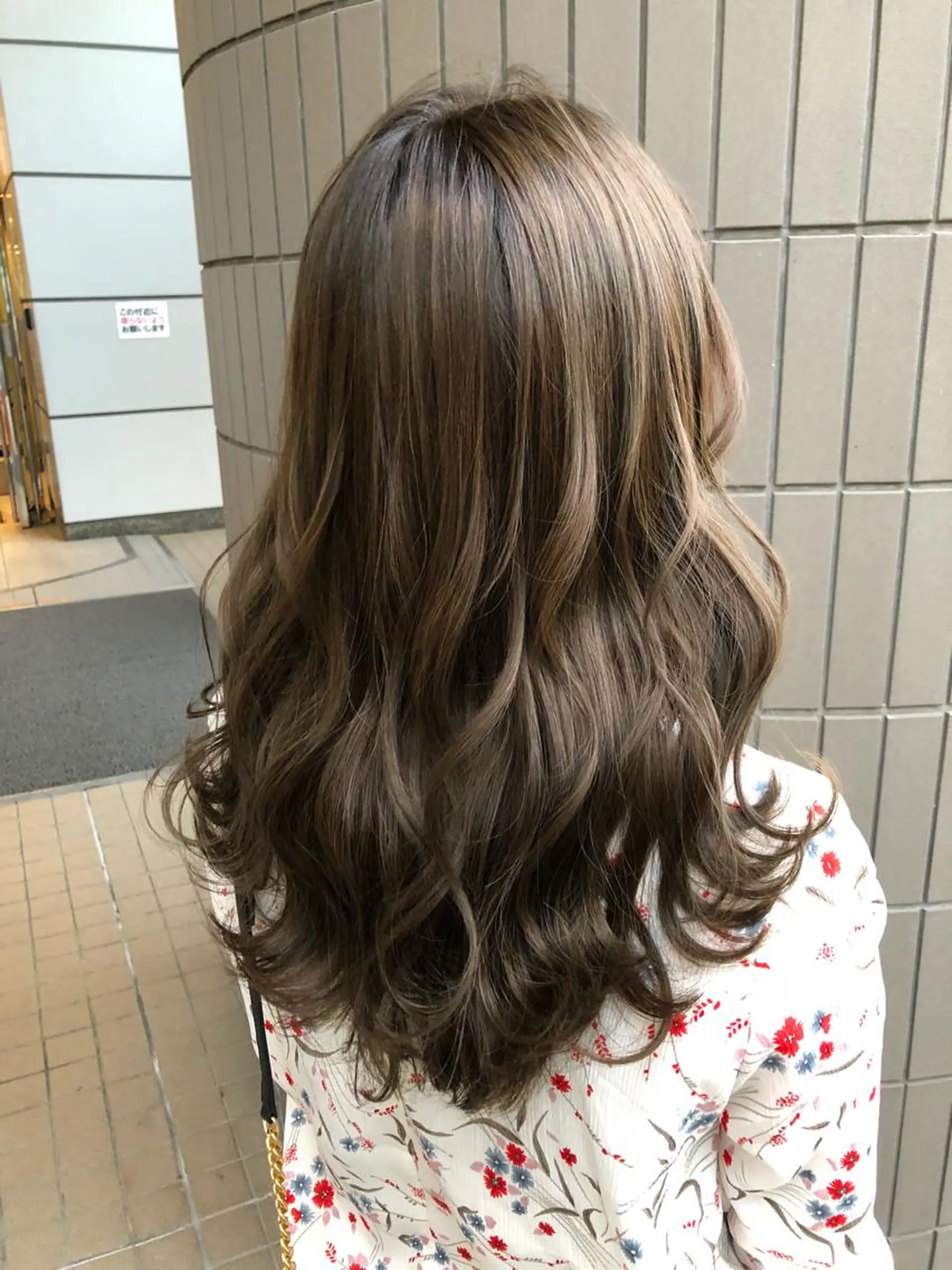セミロング カラー MODEK's阿倍野 伊藤サダキのヘアスタイル