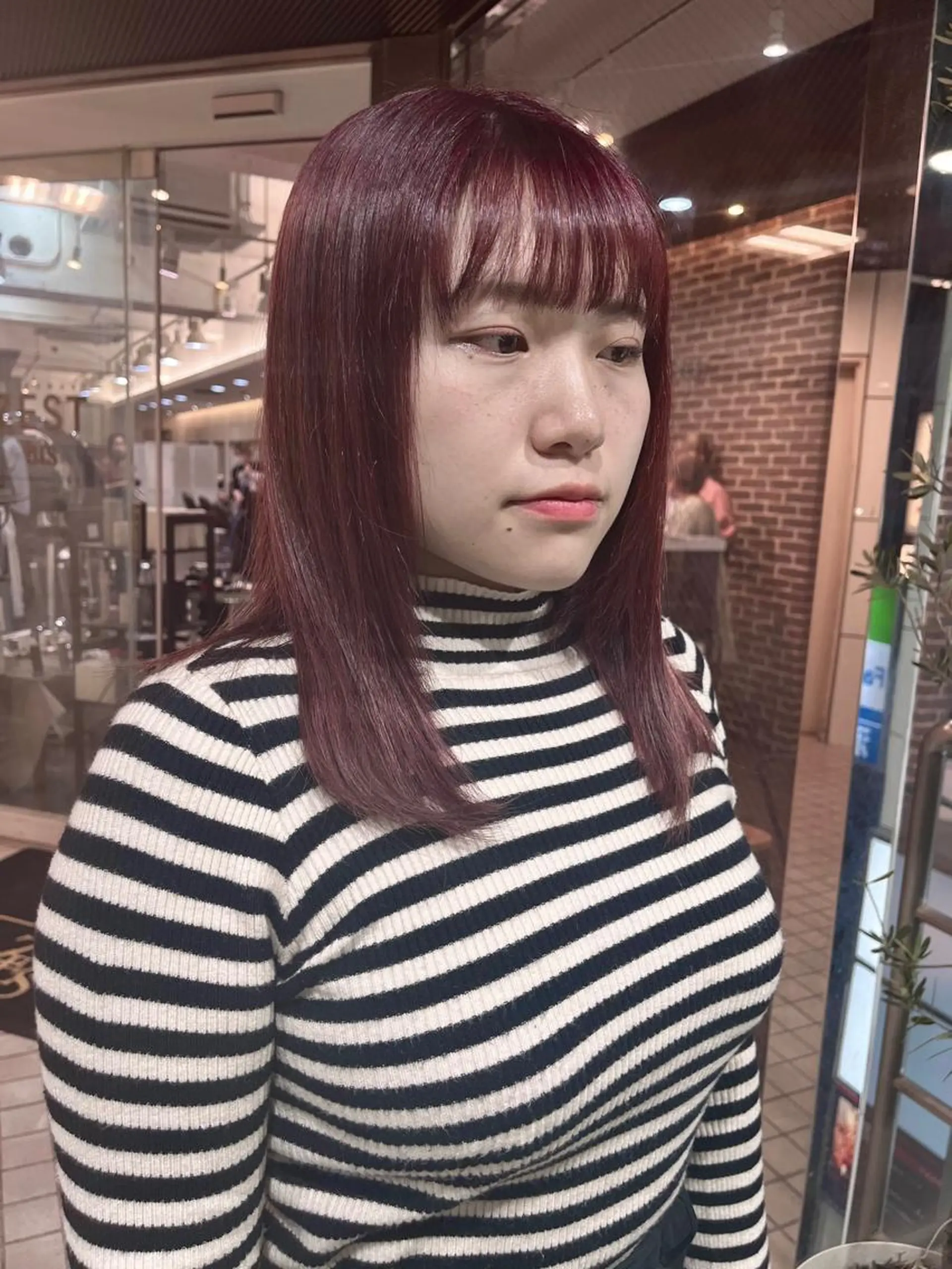 ロング カラー ベージュカラー 黒髪 ブリーチ ブルーカラー ブルーブラック ヘアカラー 酸性ストレート 🤍🎀honokaのヘアスタイル