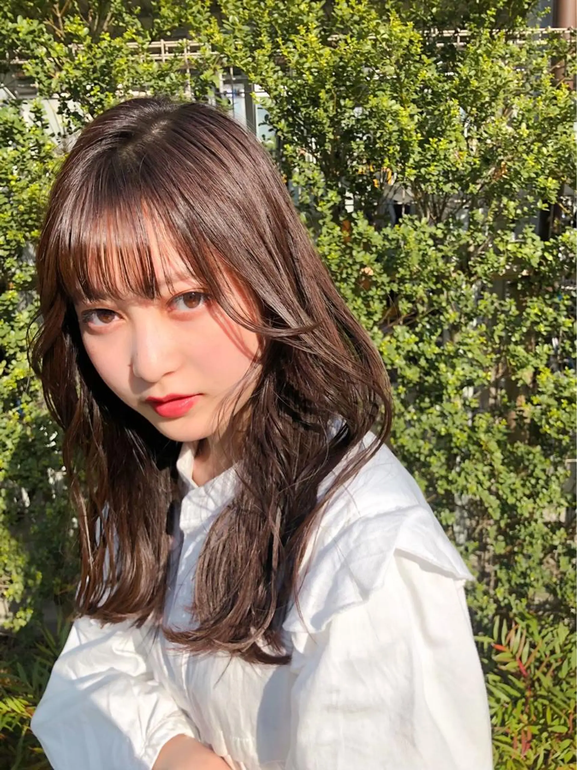 セミロング カラー カット ヘアカラー プチプラサロン LEM長町/三浦翔のヘアスタイル