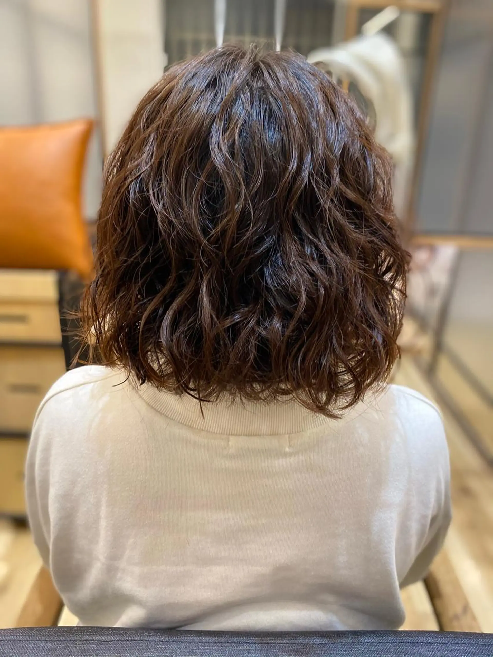 ミディアム ミディアムパーマ カット パーマ サイトウ ナツキのヘアスタイル
