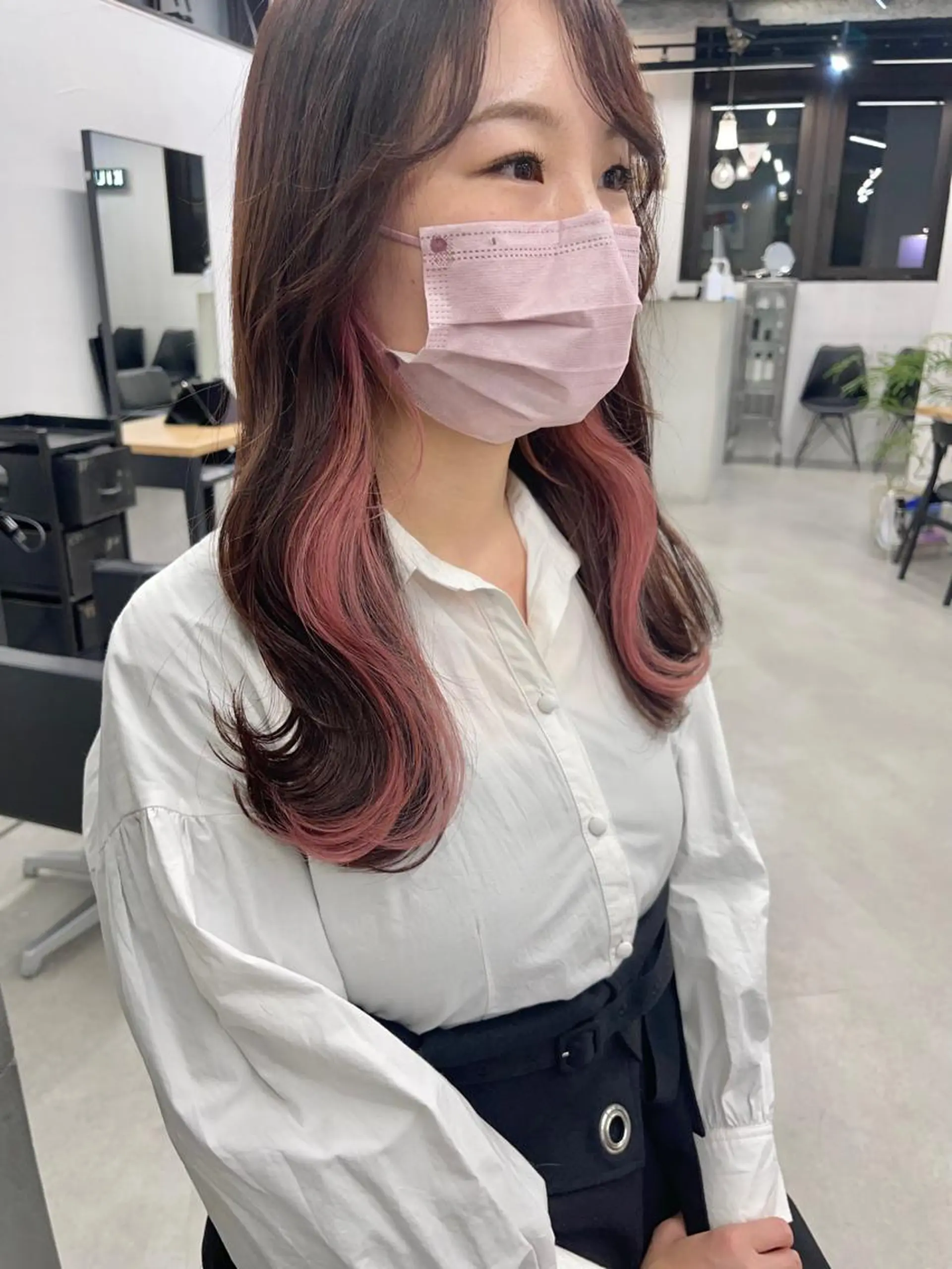 ミディアム カラー カット ヘアカラー トリートメント ブリーチダブルカラー 【koide】のヘアスタイル