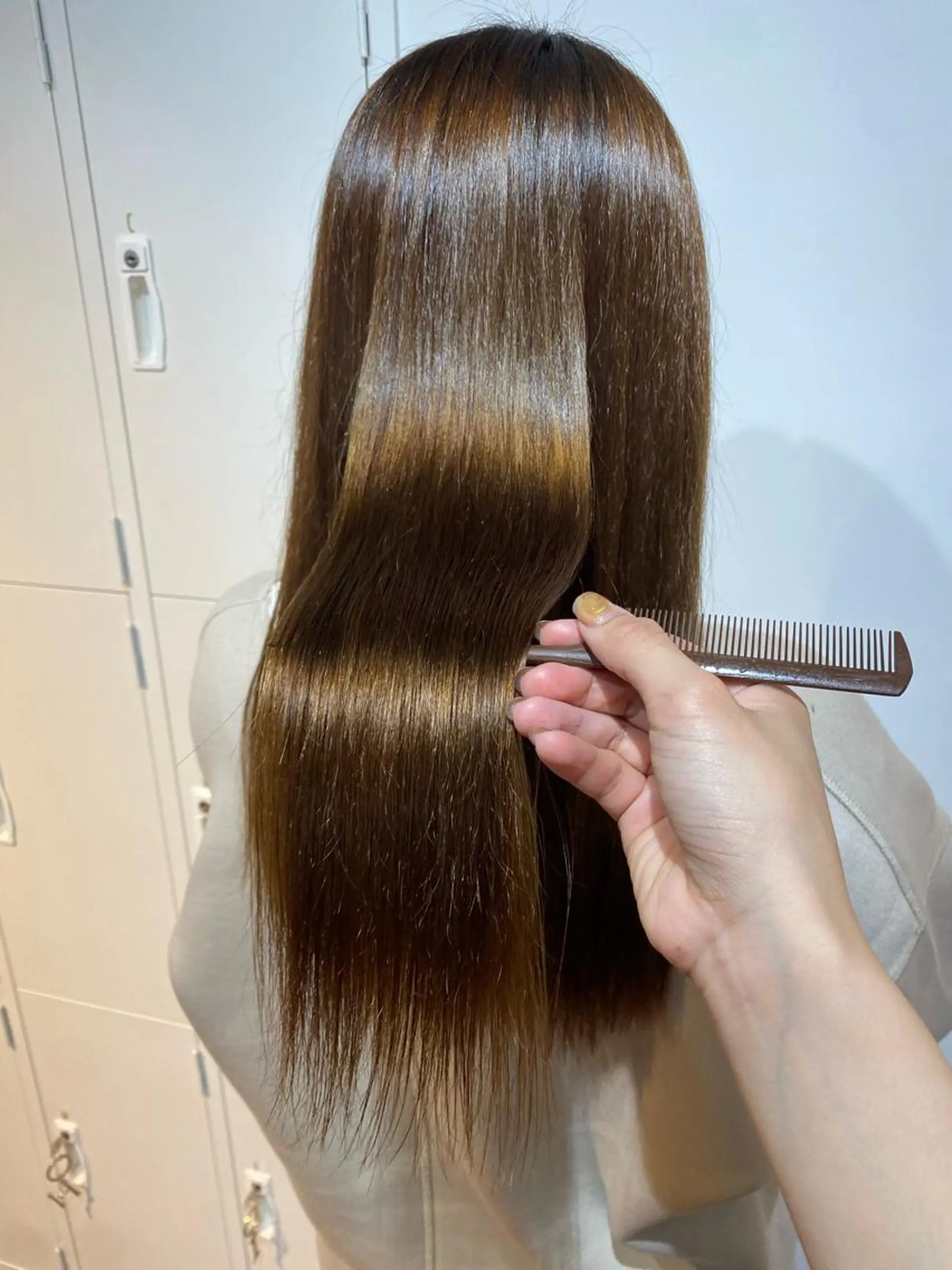ロング 髪質改善 縮毛矯正 トリートメント Number CHIHIROのヘアスタイル